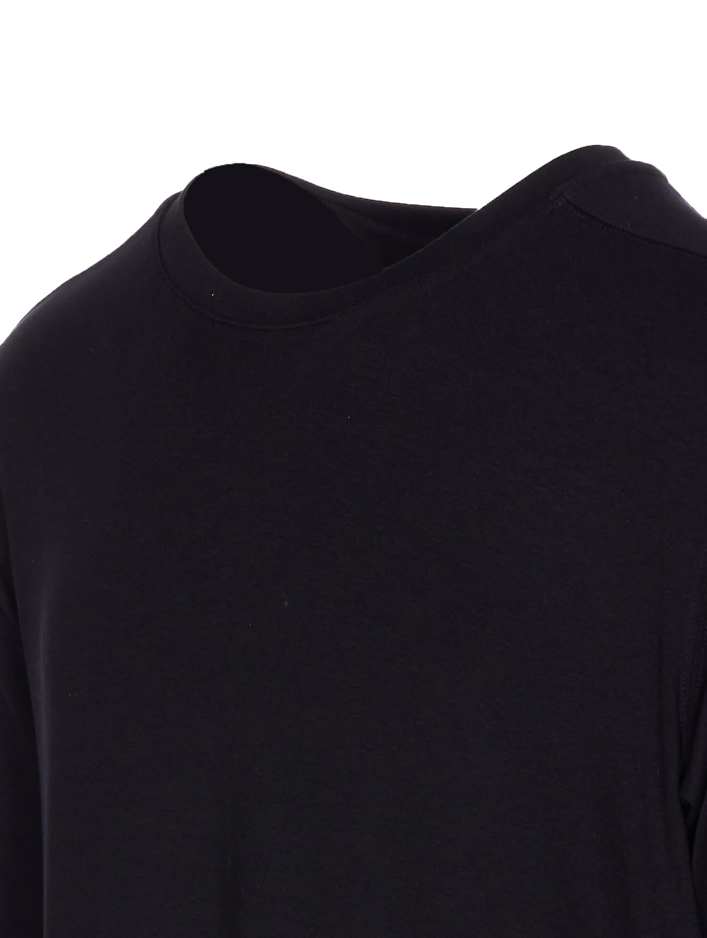 Thom Krom Contrast-stitch Short-sleeve T-shirt In Black