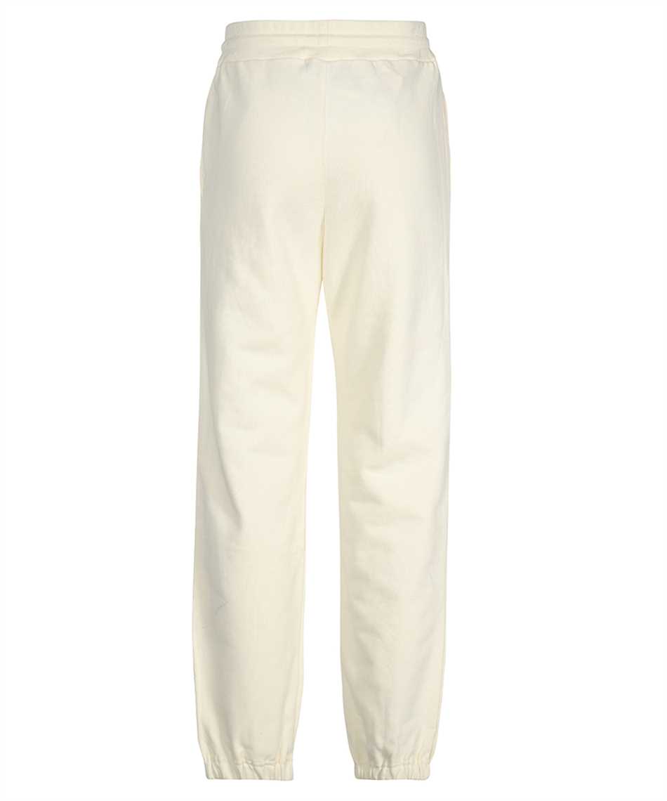 Msgm Logo-print Elasticated-cuff Track Pants In White