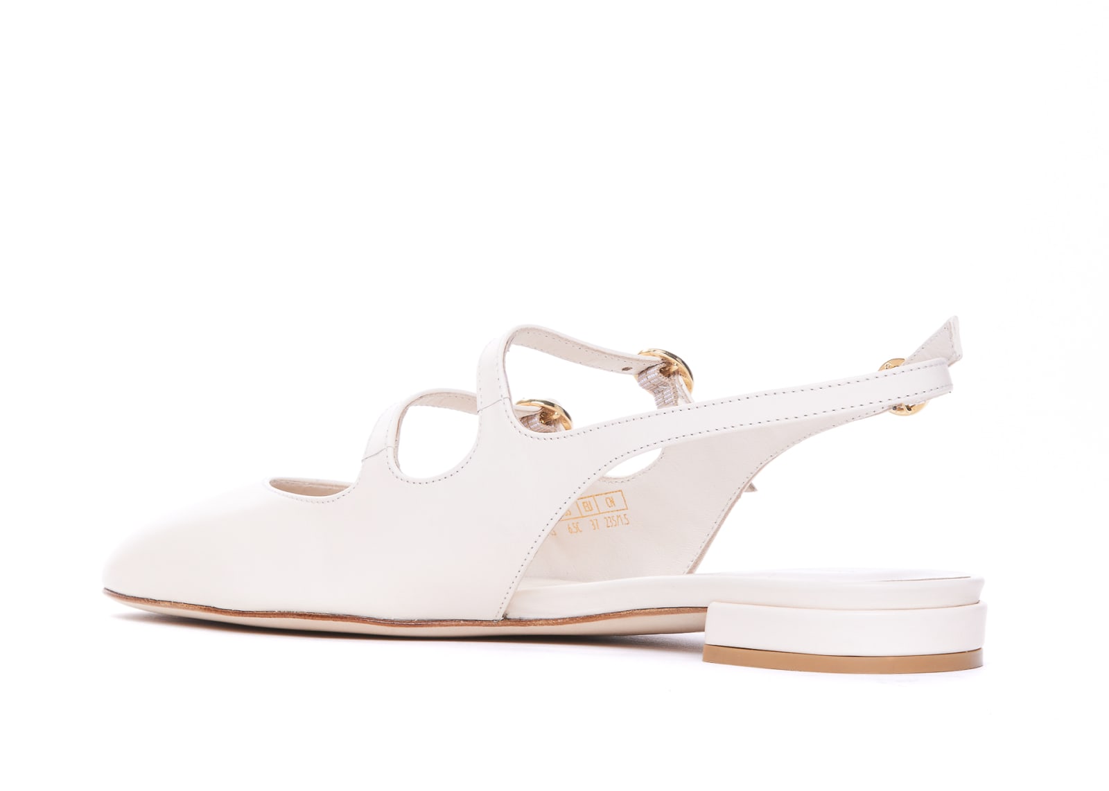 Shop Stuart Weitzman Benni Flats In Seashell