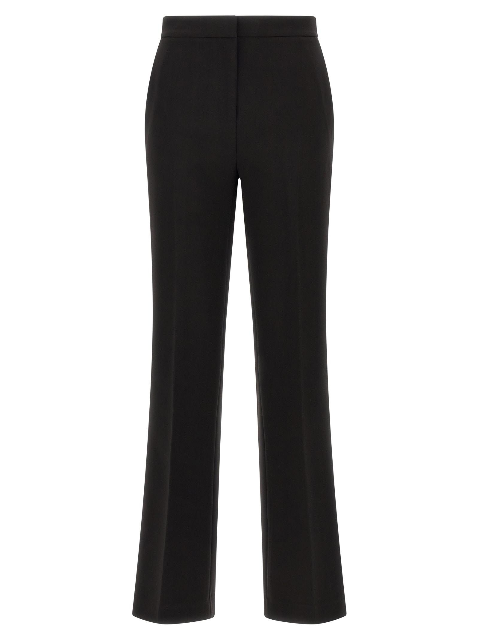 Twinset Flared Side-pocket Trousers In Black