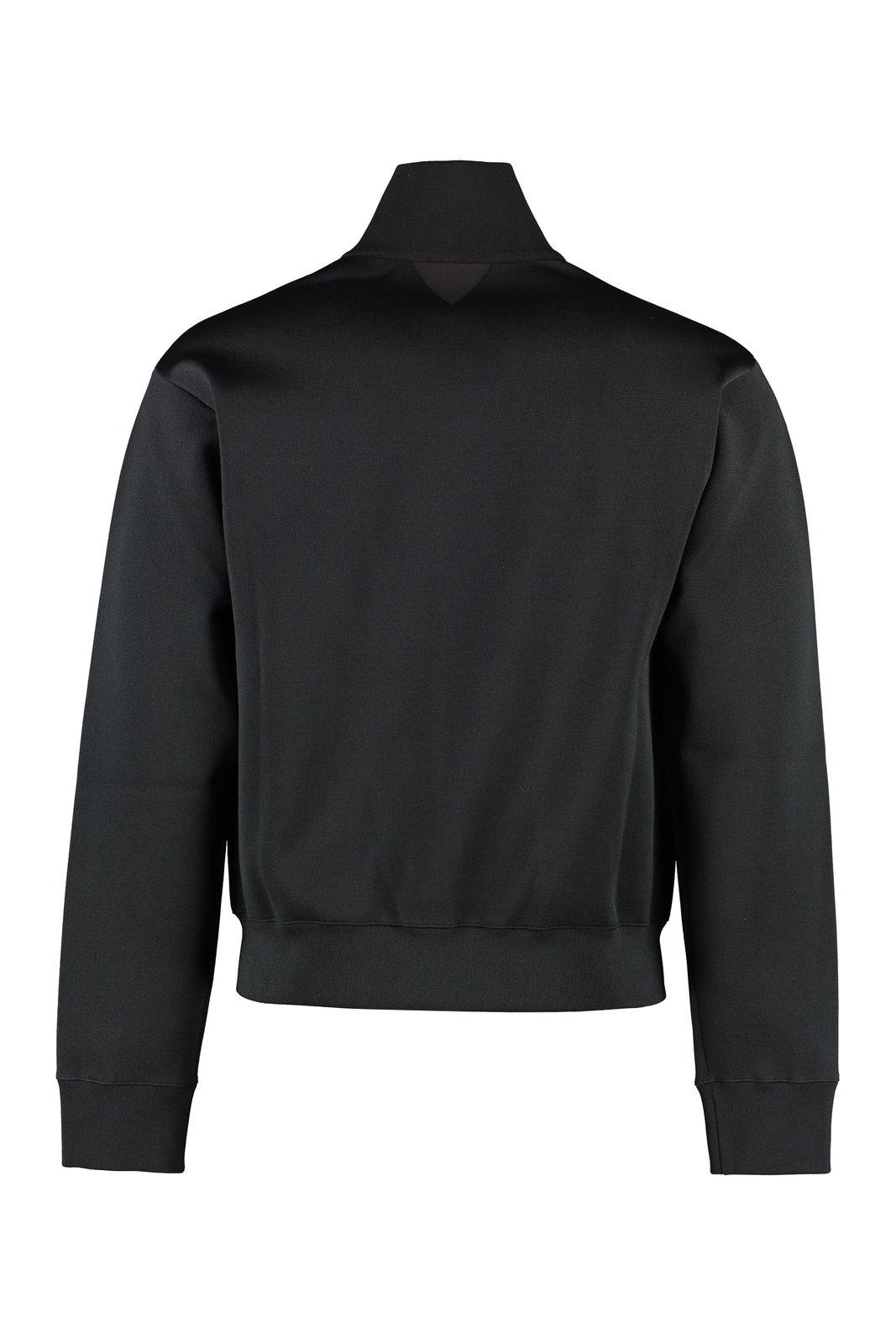 Shop Bottega Veneta Two-tone Jacket In Black