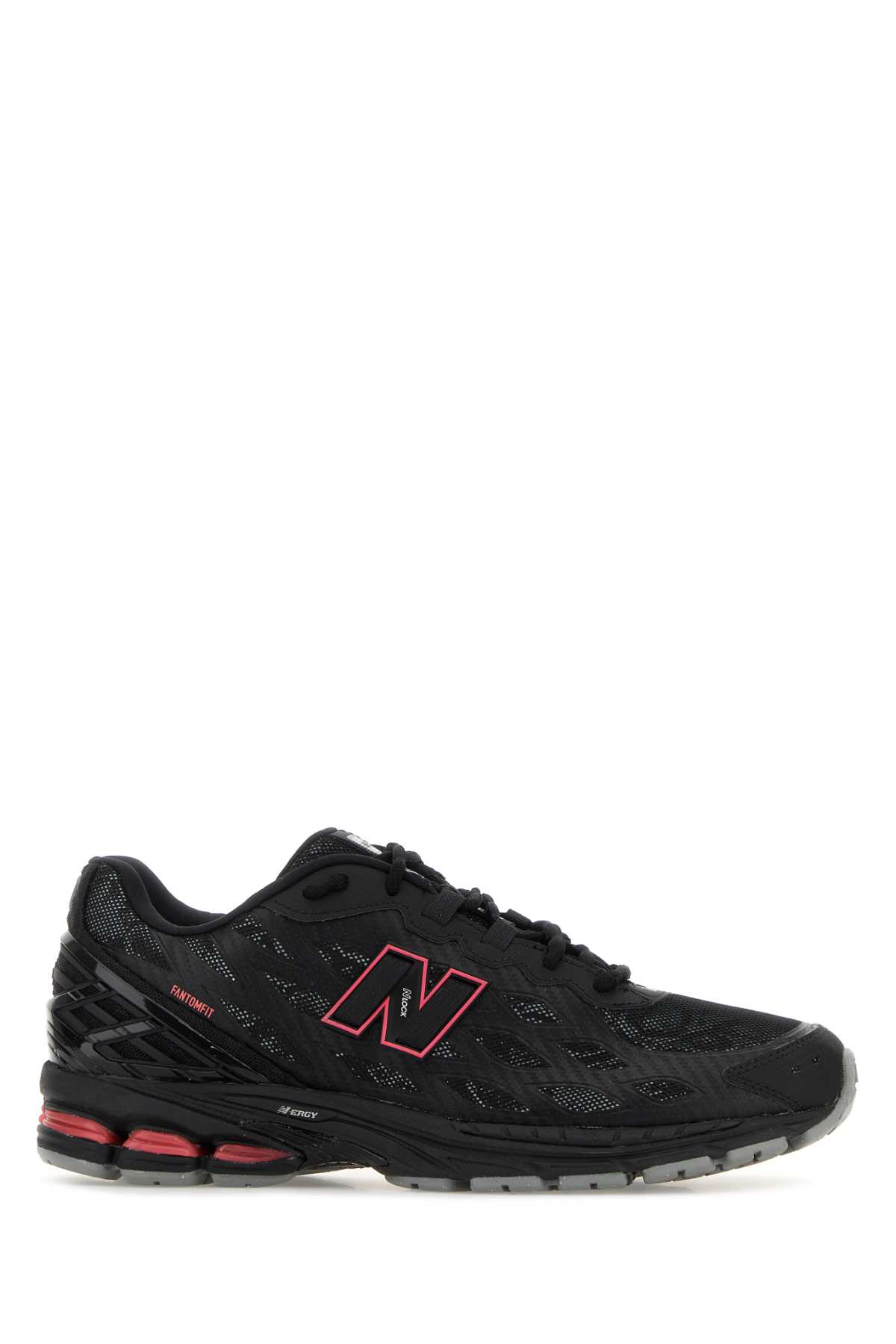 New Balance Black Mesh Sneakers In Black