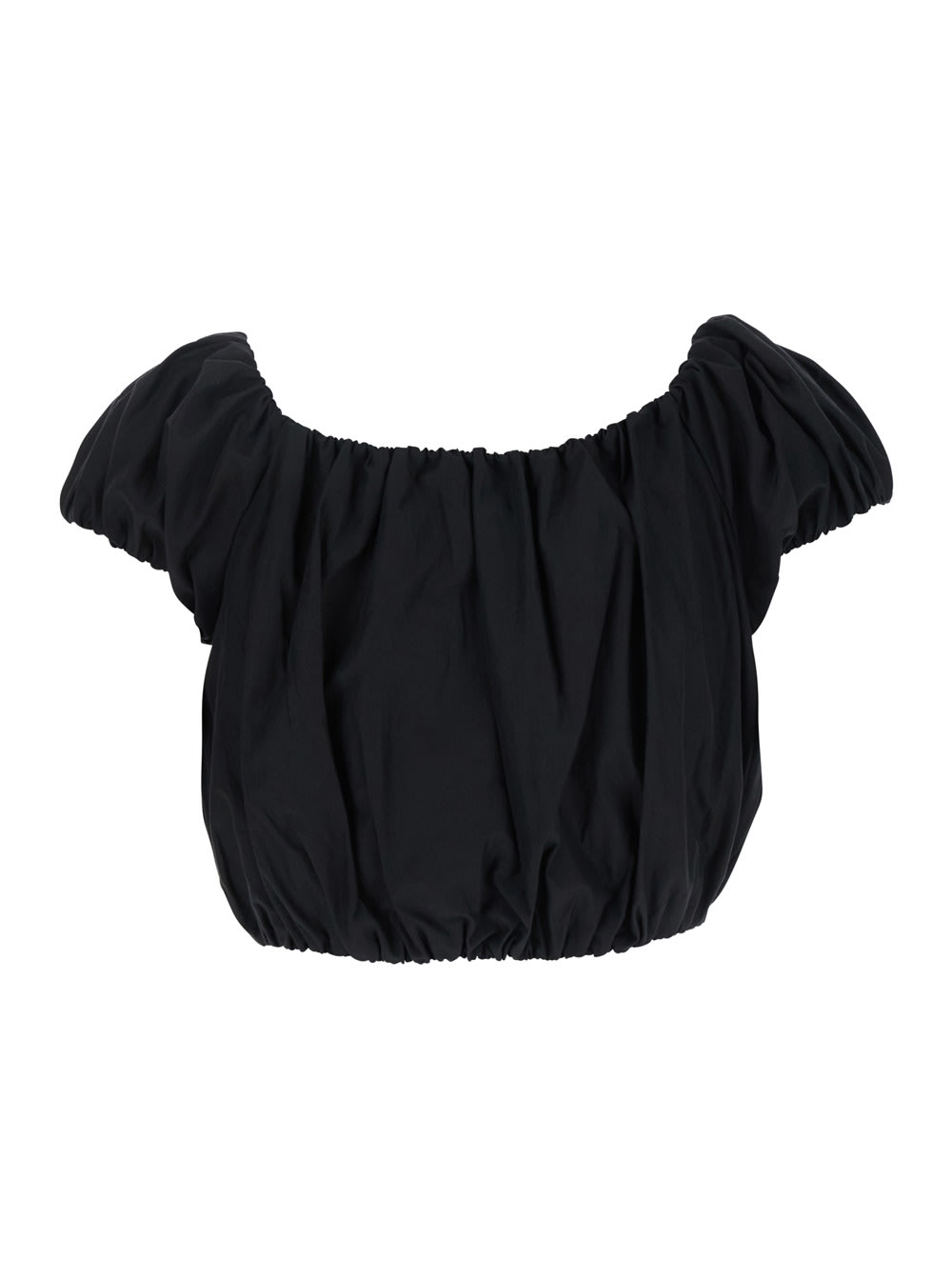 The Andamane 'whitely' Black Top With Balloon Design In Black