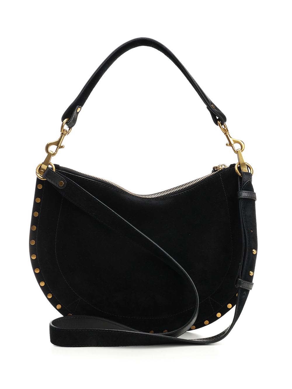 Isabel Marant Oskan Suede Hobo Bag In Black