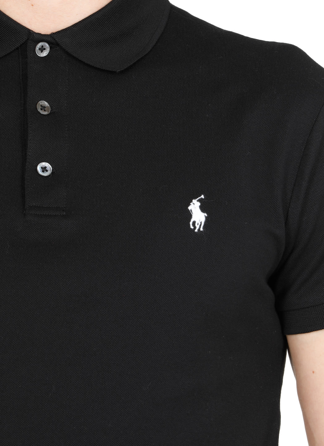 Shop Ralph Lauren Cotton Polo Shirt In Polo Black