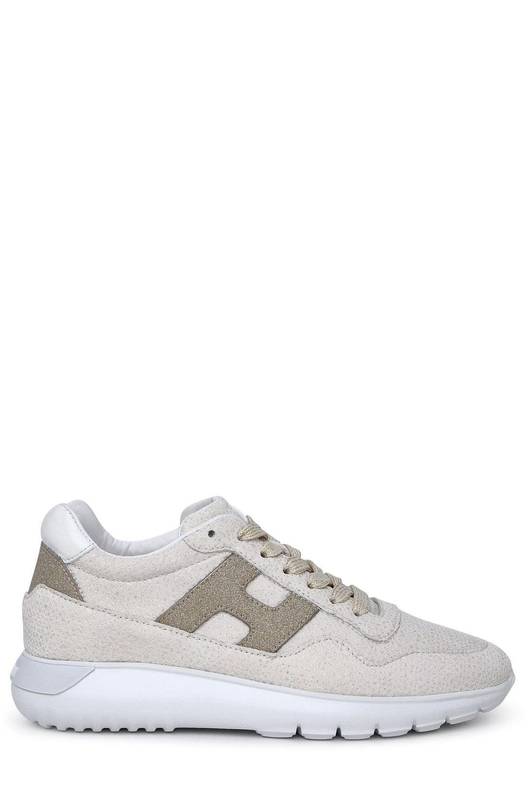 Hogan Logo Patch Lace-up Sneakers