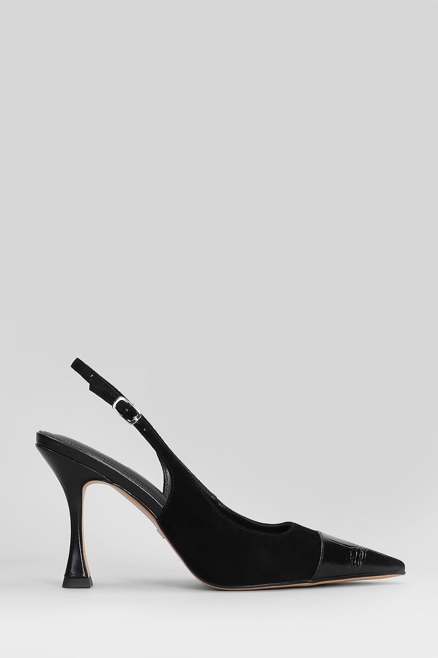 Lola Cruz Pumps In Black Suede In Black