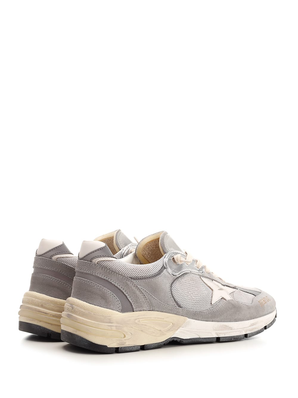 Shop Golden Goose Dad-star Running Sneaker In Grigio