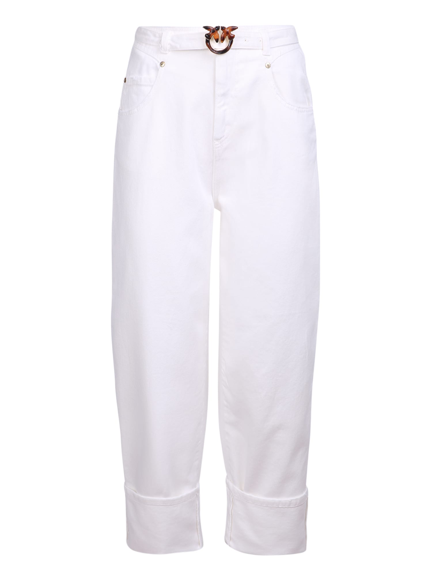 Pinko Ester Love-buckle Tapered Trousers