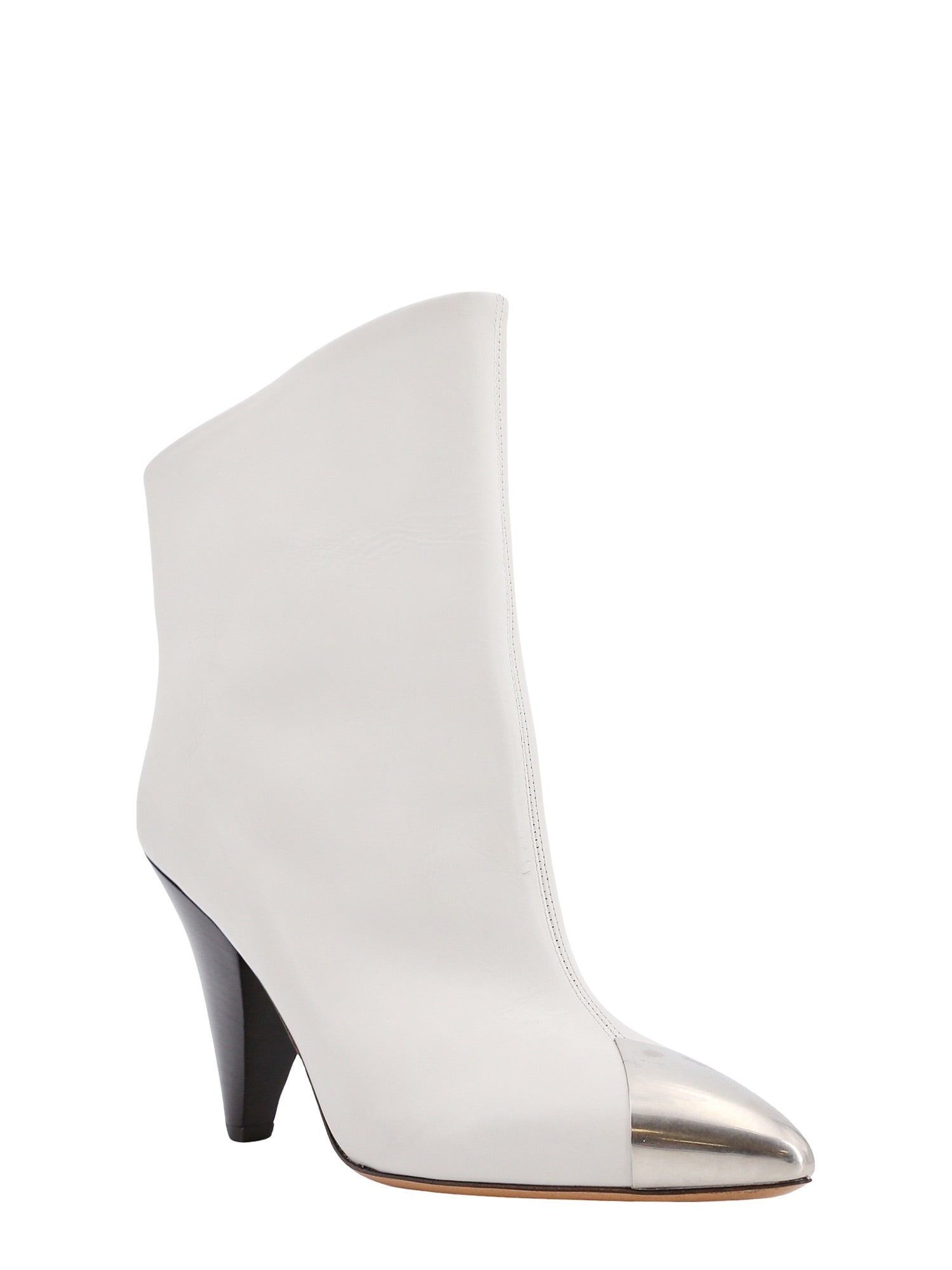 Shop Isabel Marant Lapio Ankle Boots In White