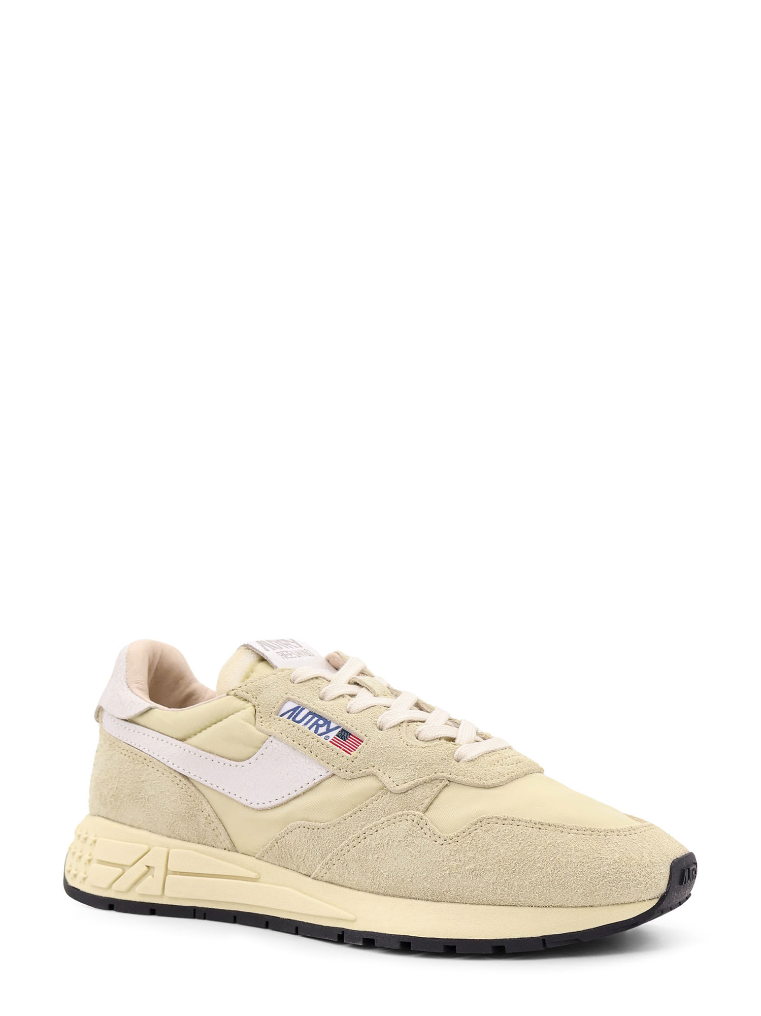 Autry 'reel Wind' Beige Low Top Sneakers With Logo Detail In Beige