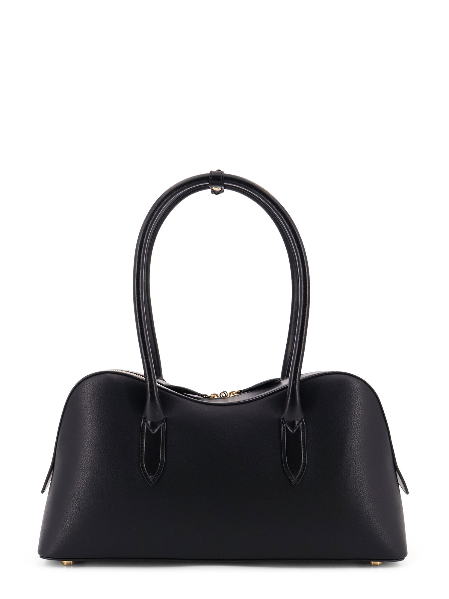 Stella Mccartney Stella Ryder Logo-embossed Embellished Textured Vegan Leather Tote In Black