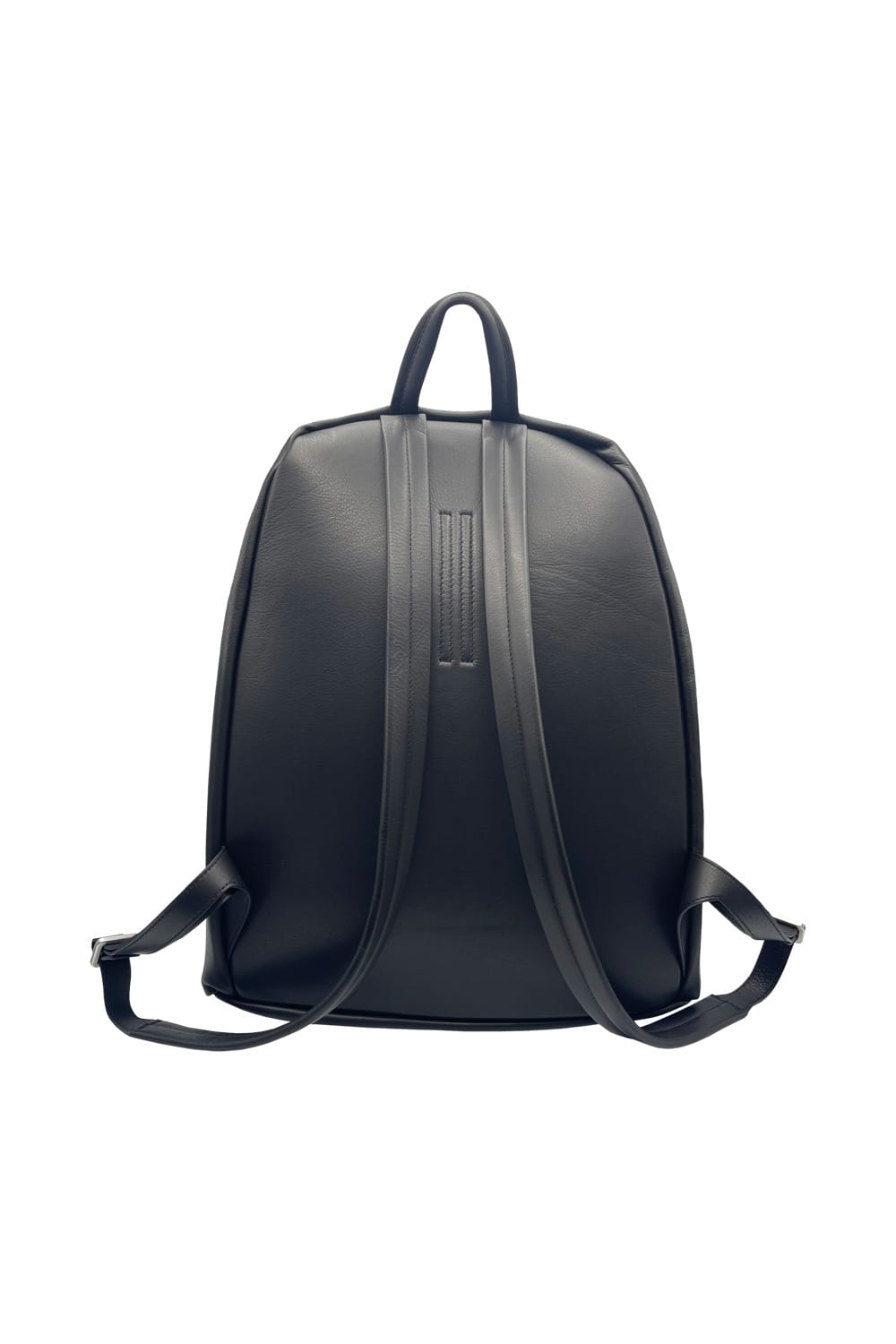 Shop Rick Owens Leather Backpack In Black