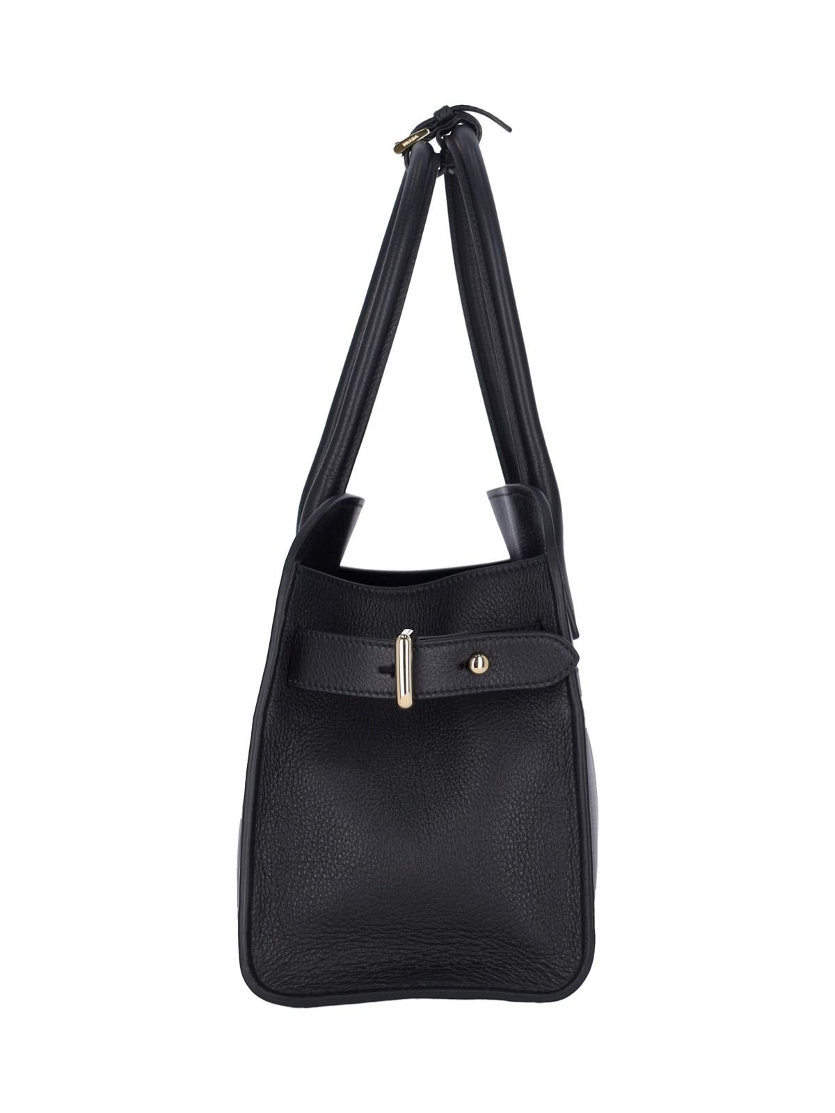 Shop Prada Logo Medium Tote Bag In Black