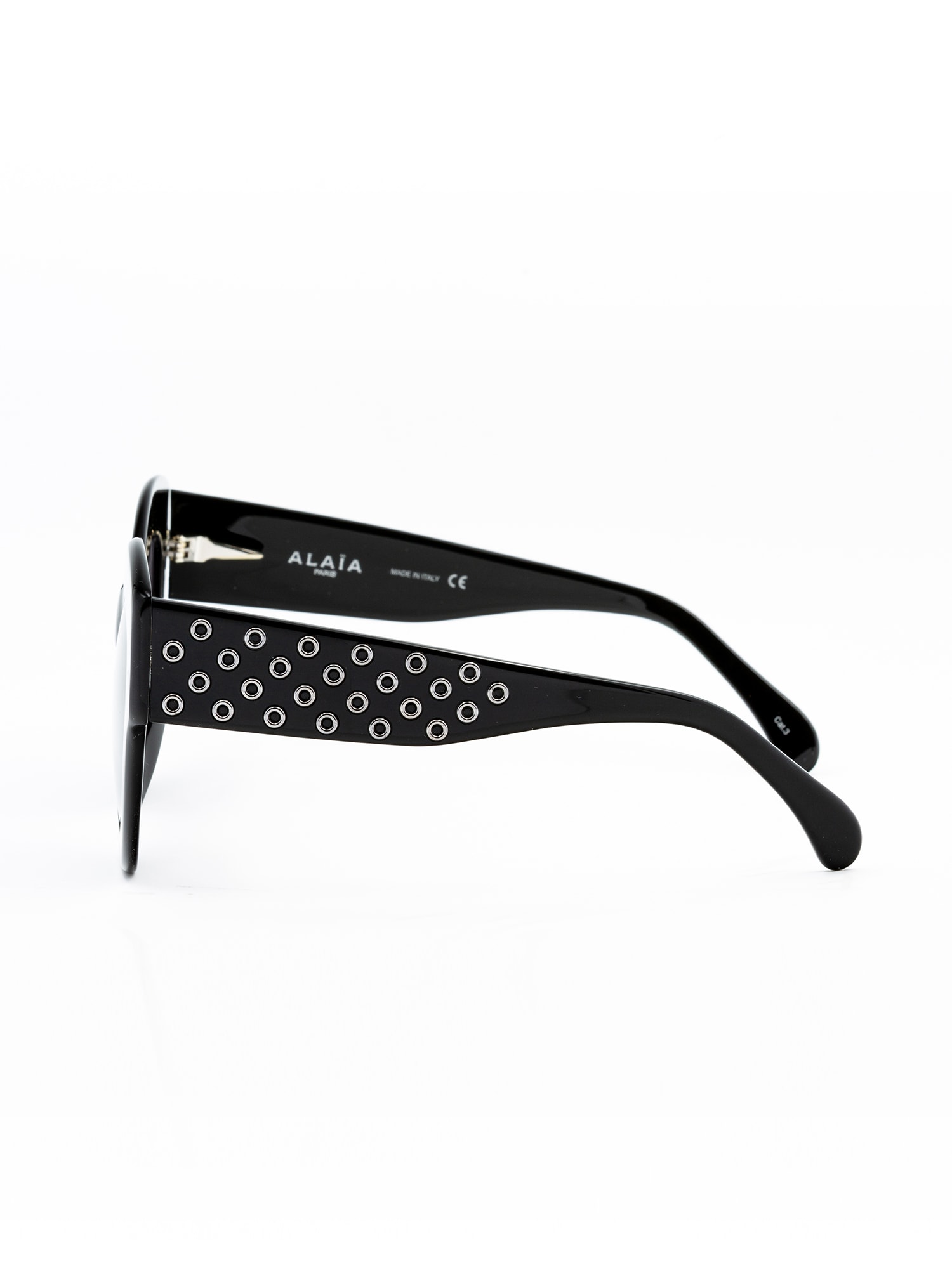 Shop Alaïa Aa0028s Sunglasses In Black Black Grey