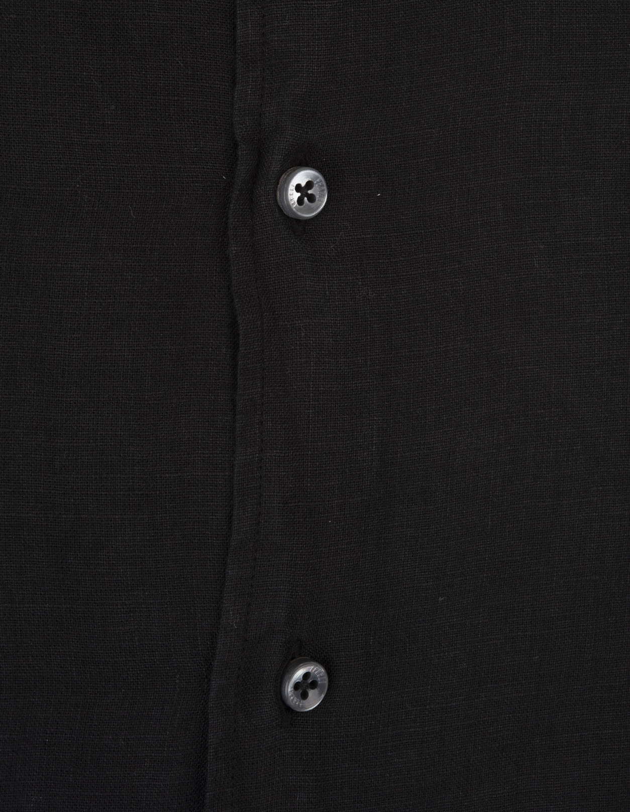 Shop Fedeli Nick Shirt In Black Linen