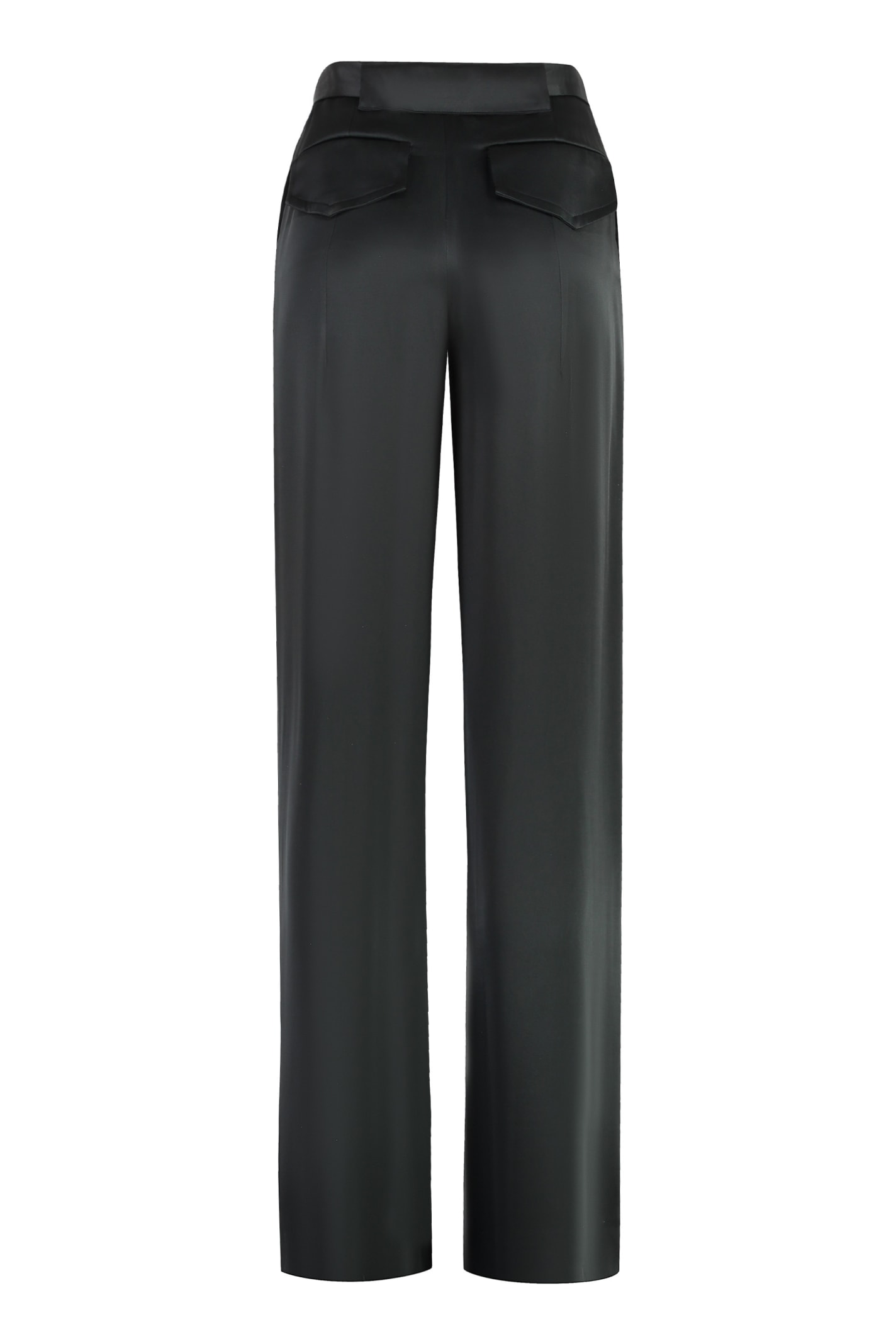Tom Ford Satin Trousers In Black