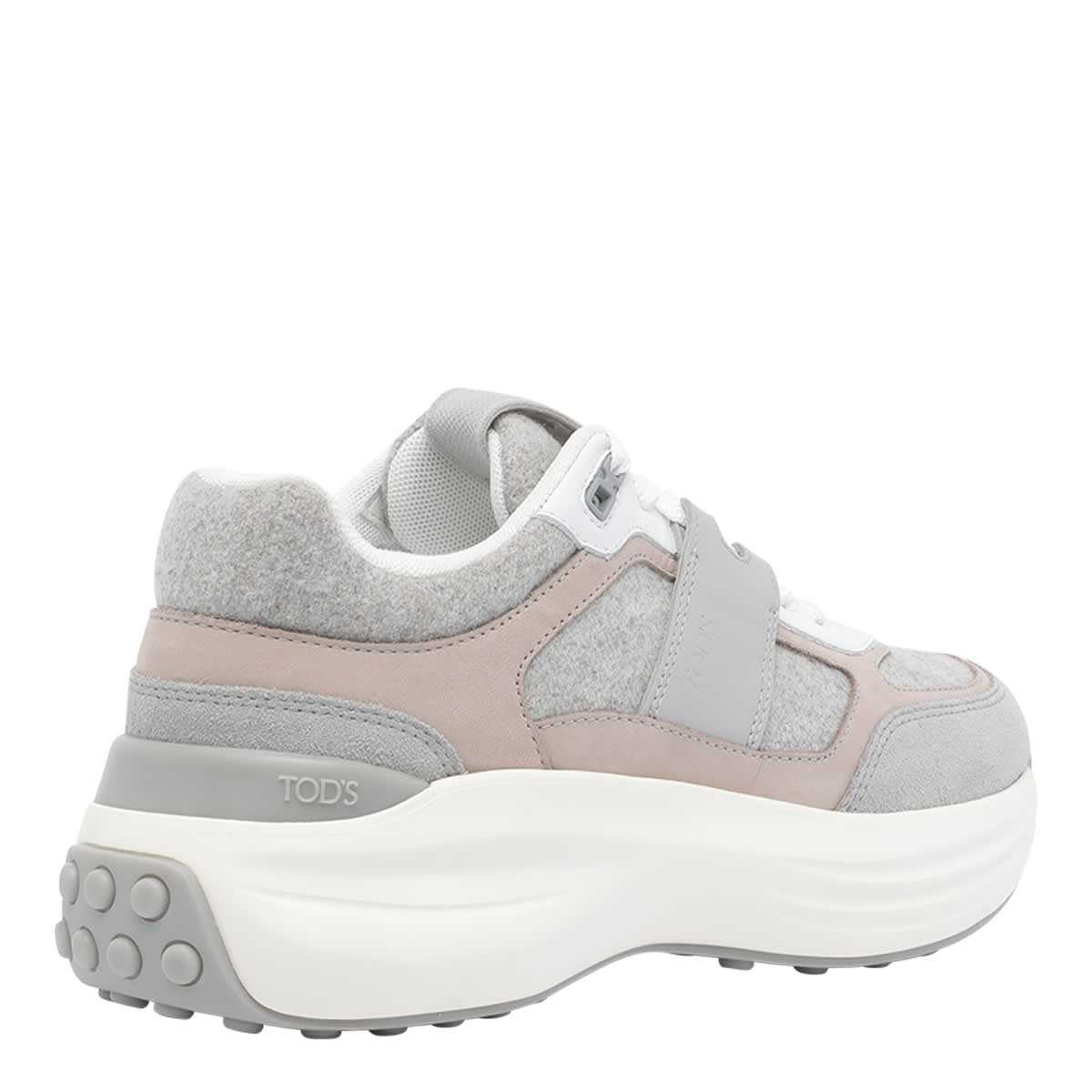 Tod's Logo Sneakers In Gray