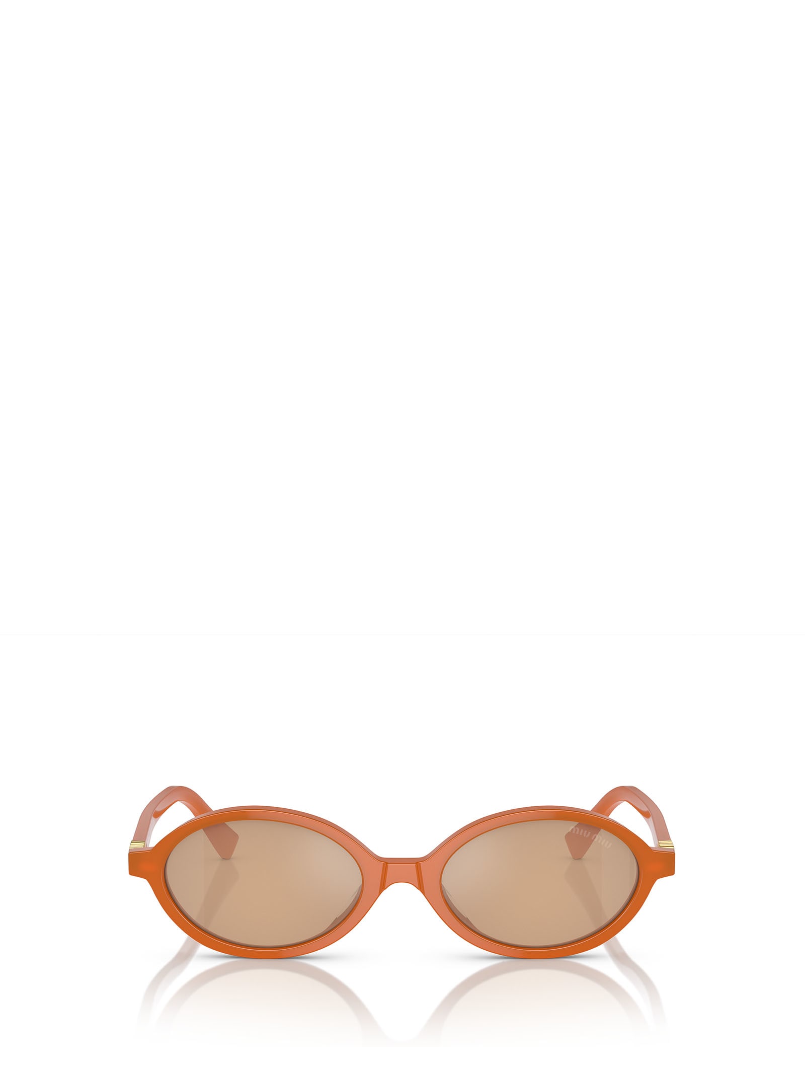 Miu Miu Mu 04zs Turmenic Opal Sunglasses In Orange