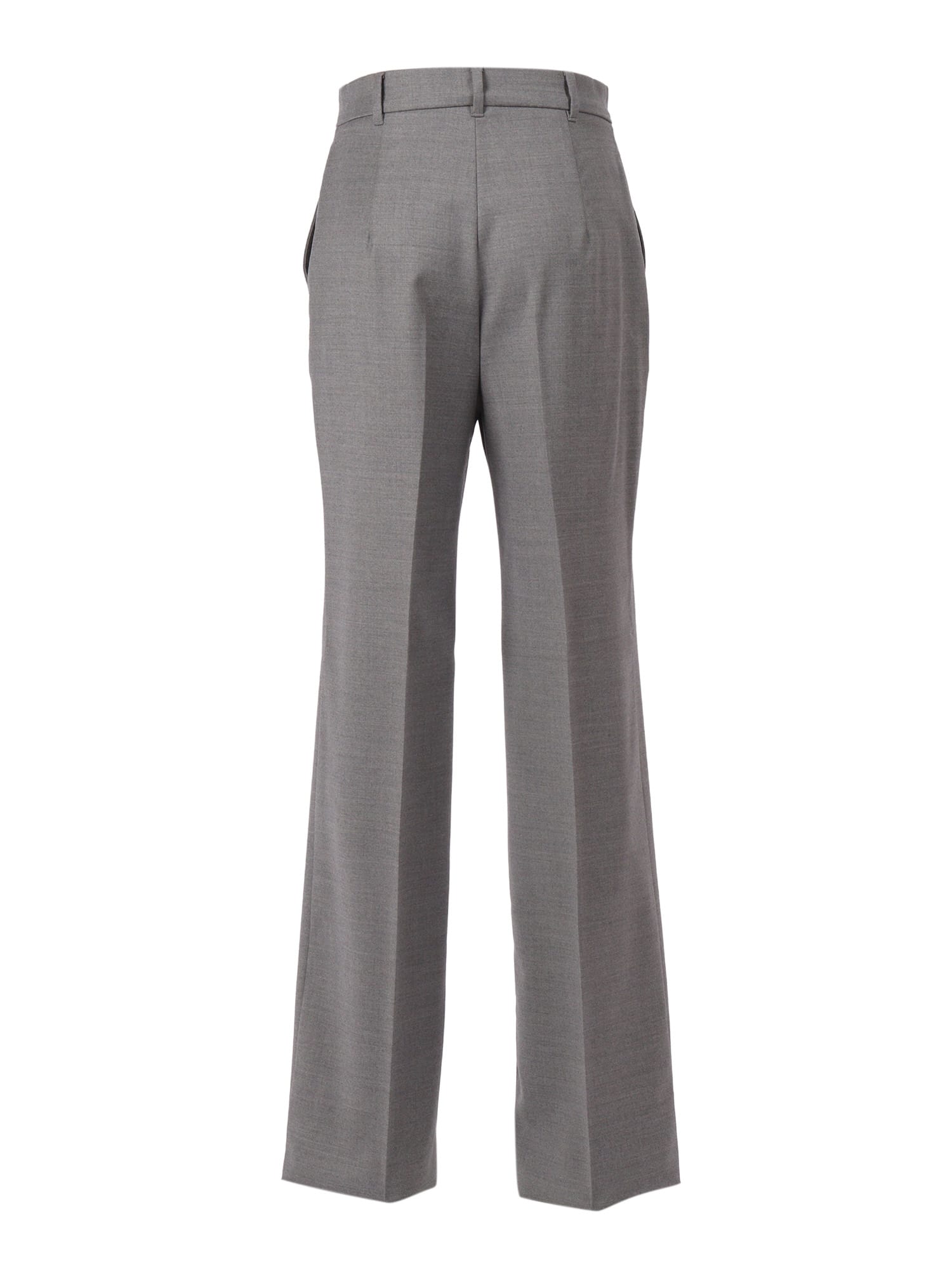 Max Mara Studio Regular Fit Tailored Trousers In Gray