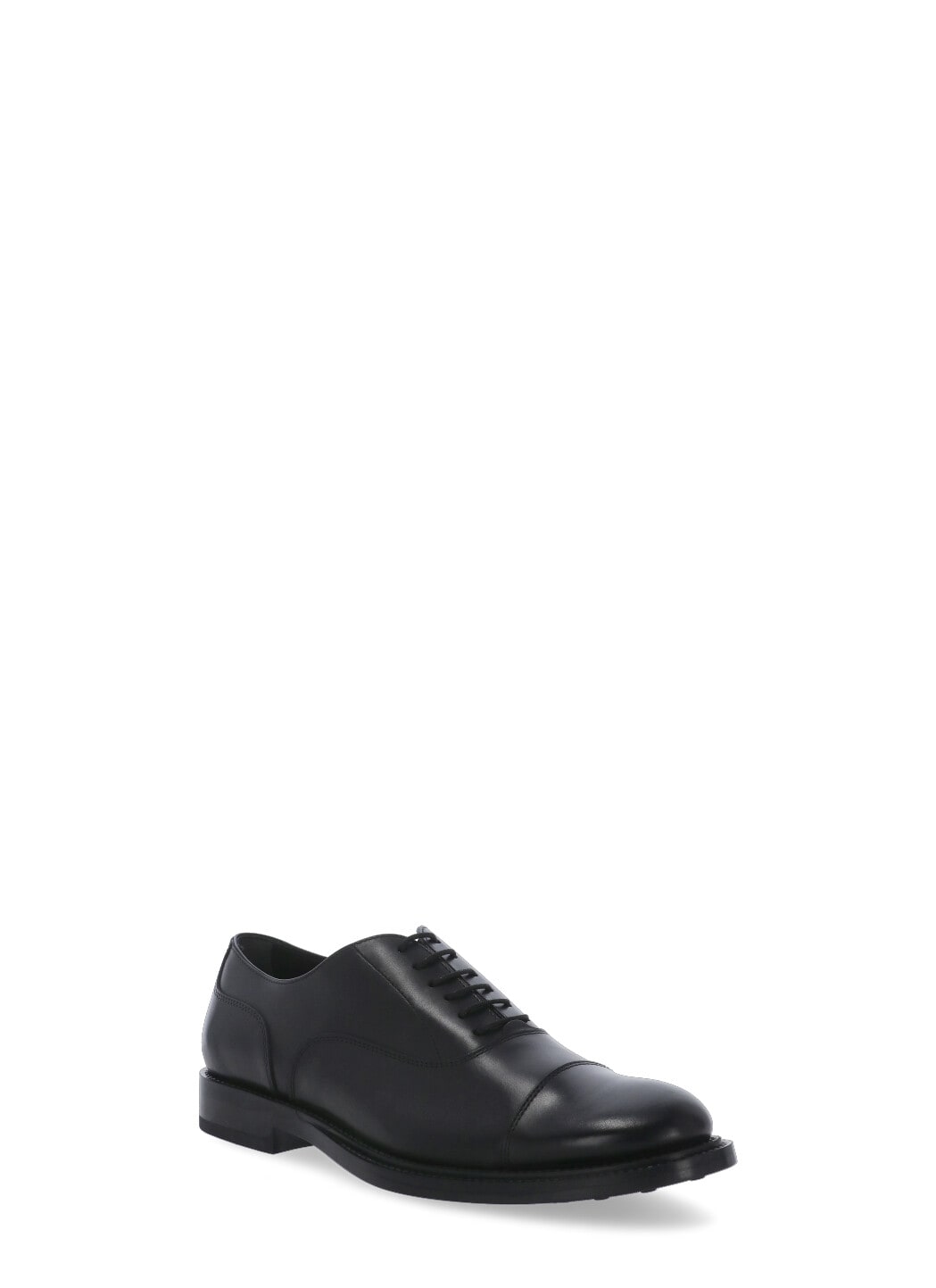 Shop Tod's Smooth Leather Lace-up In Black