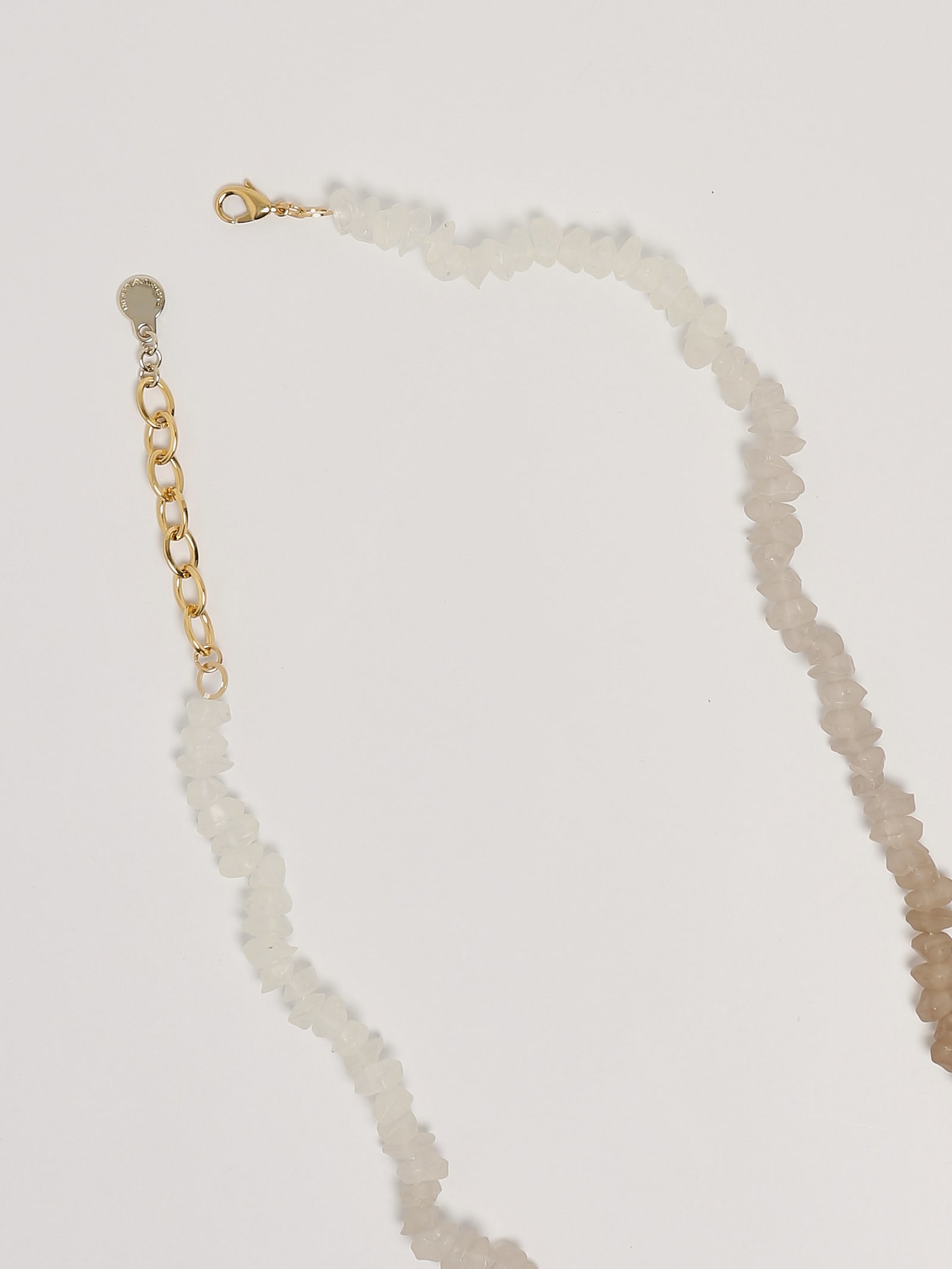Emporio Armani Collana Lunga Effetto Sfumato Necklace In Sand Cinnamon