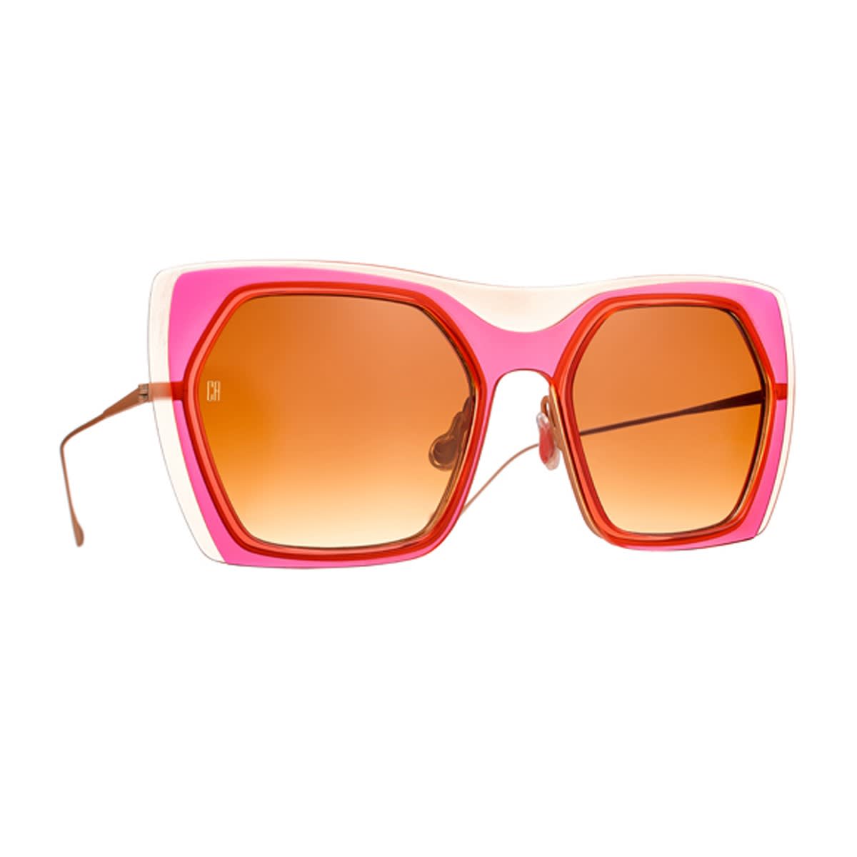 Shop Caroline Abram Dangereuse Sunglasses In Multicolore
