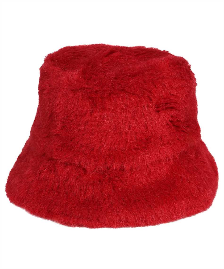 Max Mara Figura Wool And Silk Teddy Bucket Hat In Red