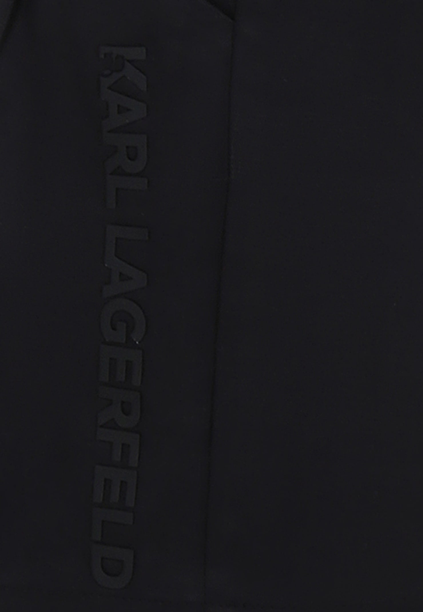 Karl Lagerfeld Black Shorts For Boy With Logo In Black
