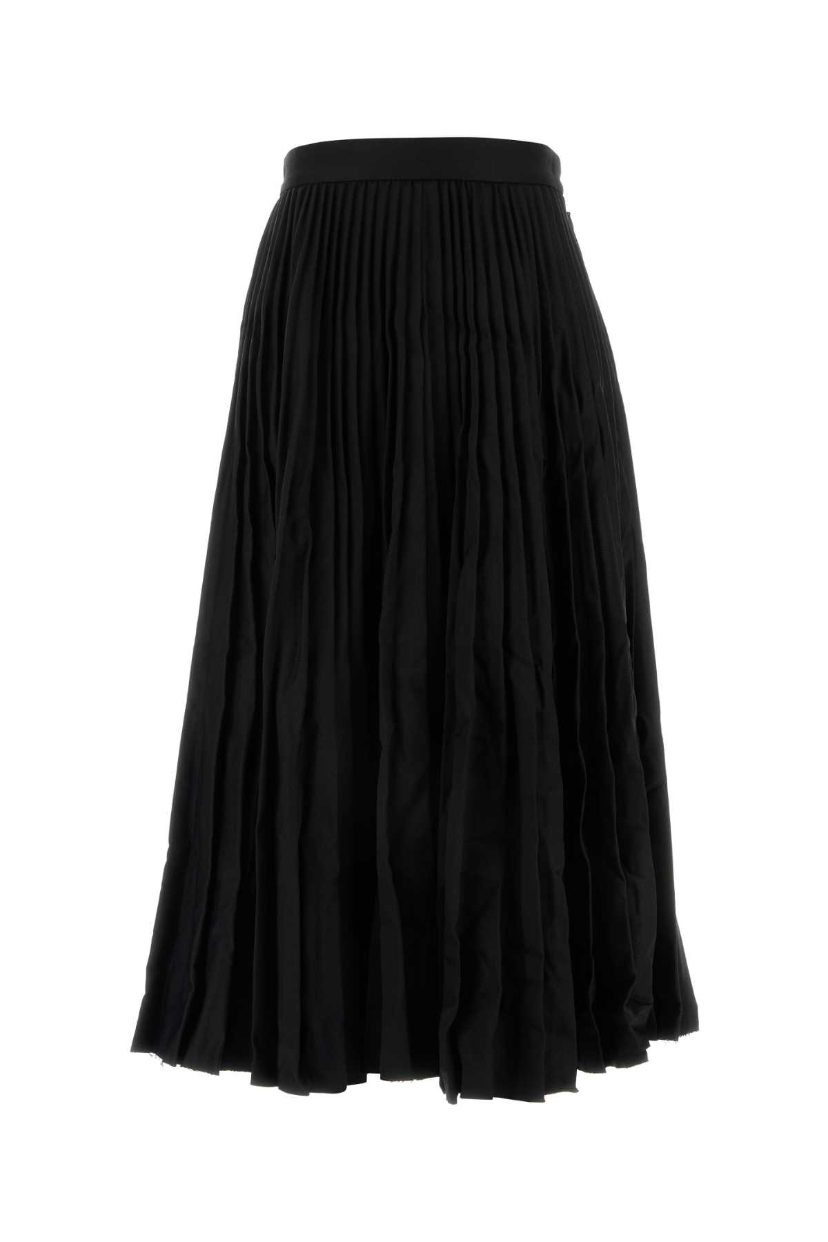 Black Wool Skirt