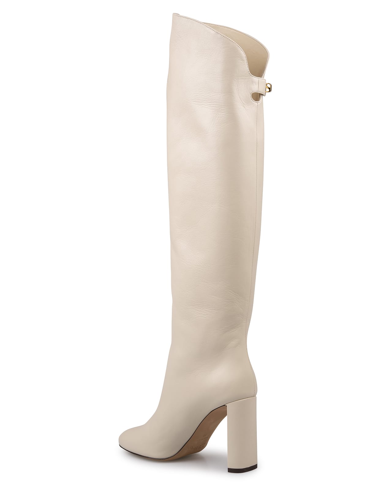 Shop Maison Skorpios Cream Adriana Boot In White