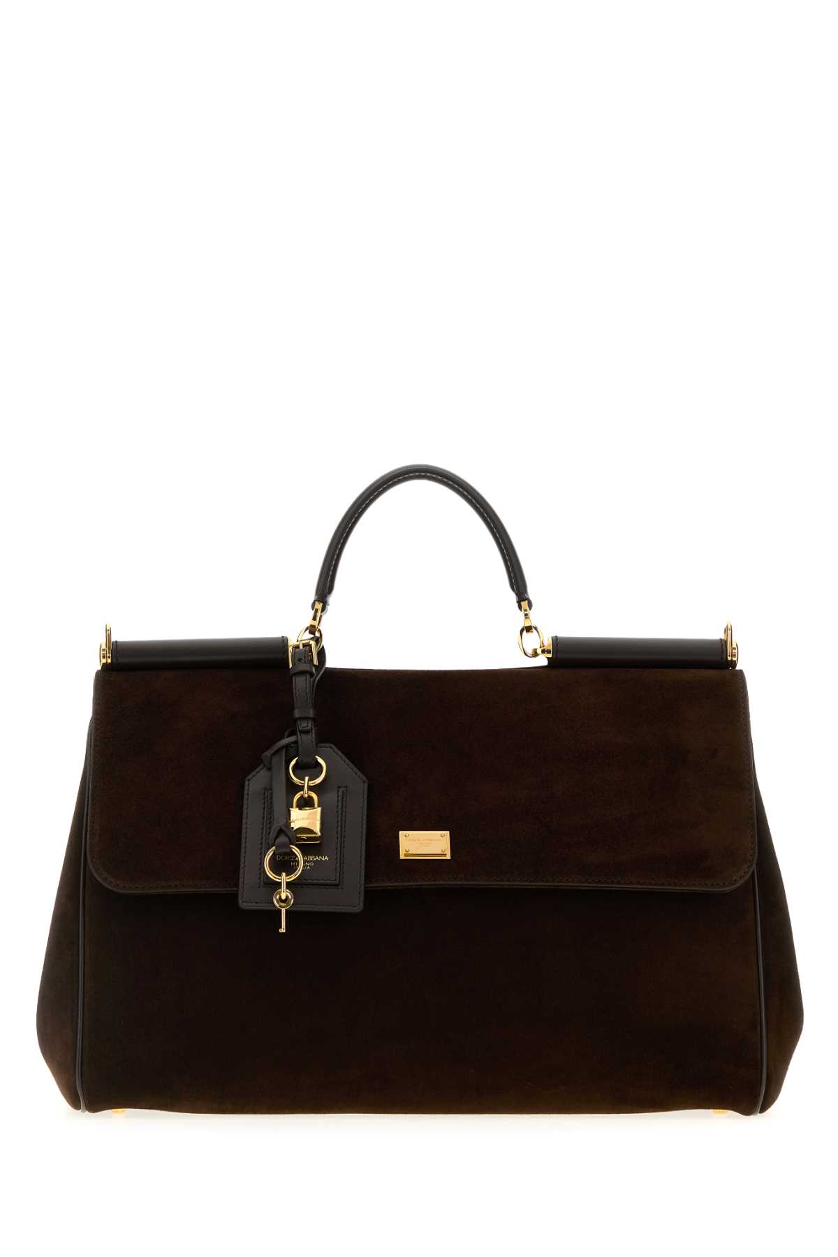 Dolce & Gabbana Brown Suede Sicily Handbag