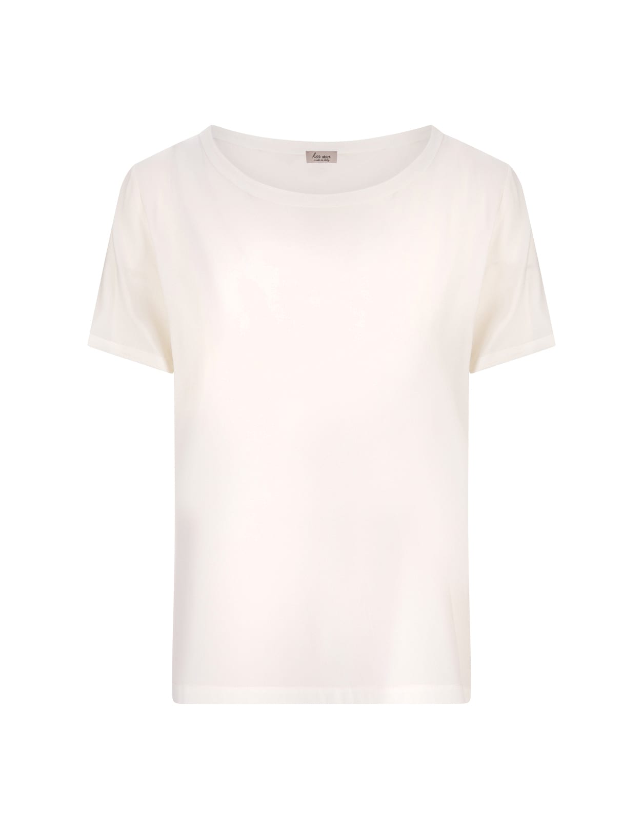 Her Shirt White Silk T-shirt