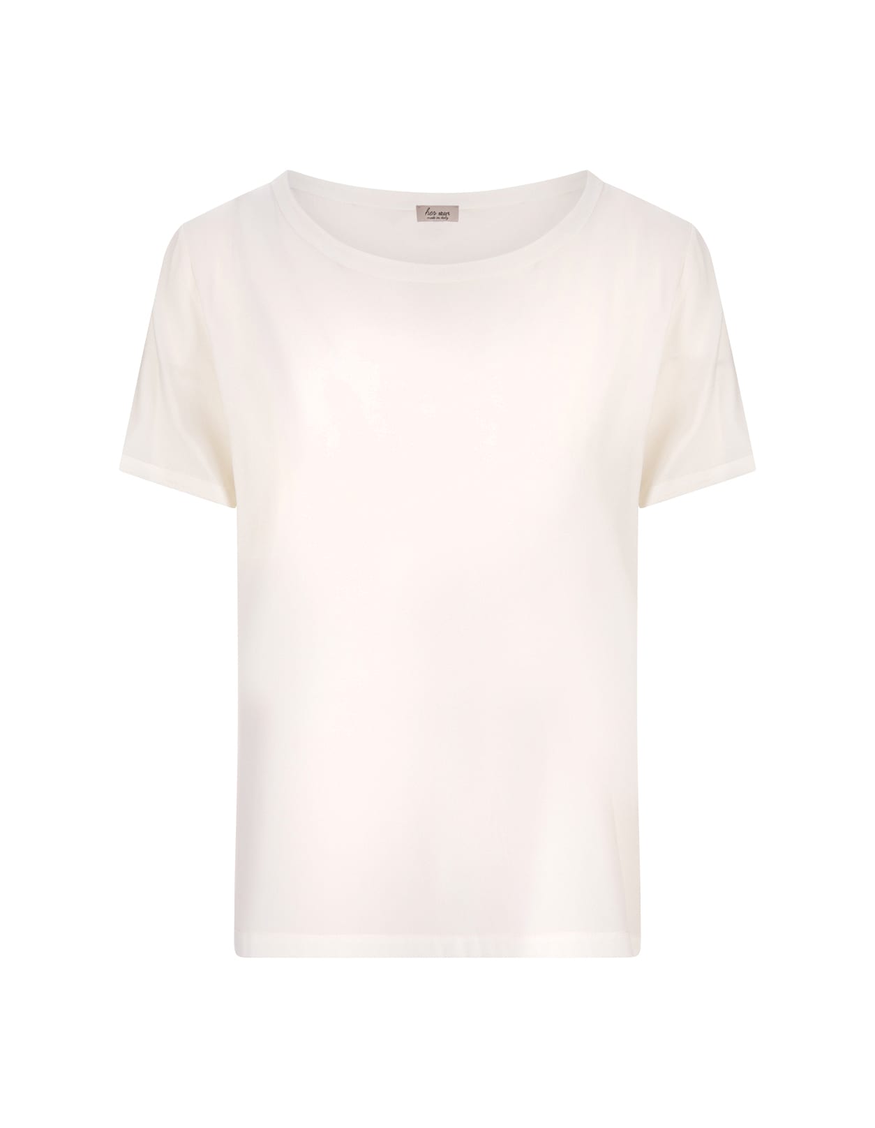 Shop Her Shirt White Silk T-shirt