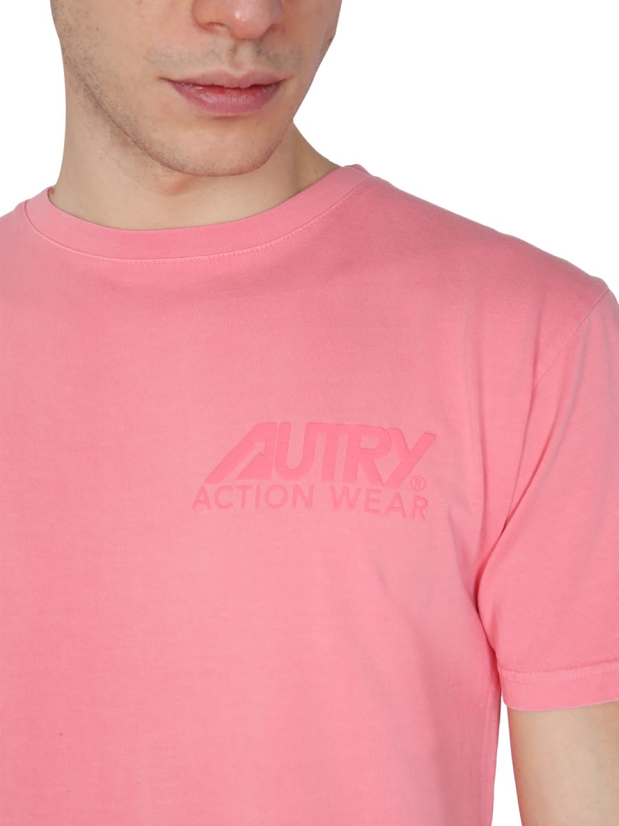 Shop Autry Sunburnt T-shirt In Pink