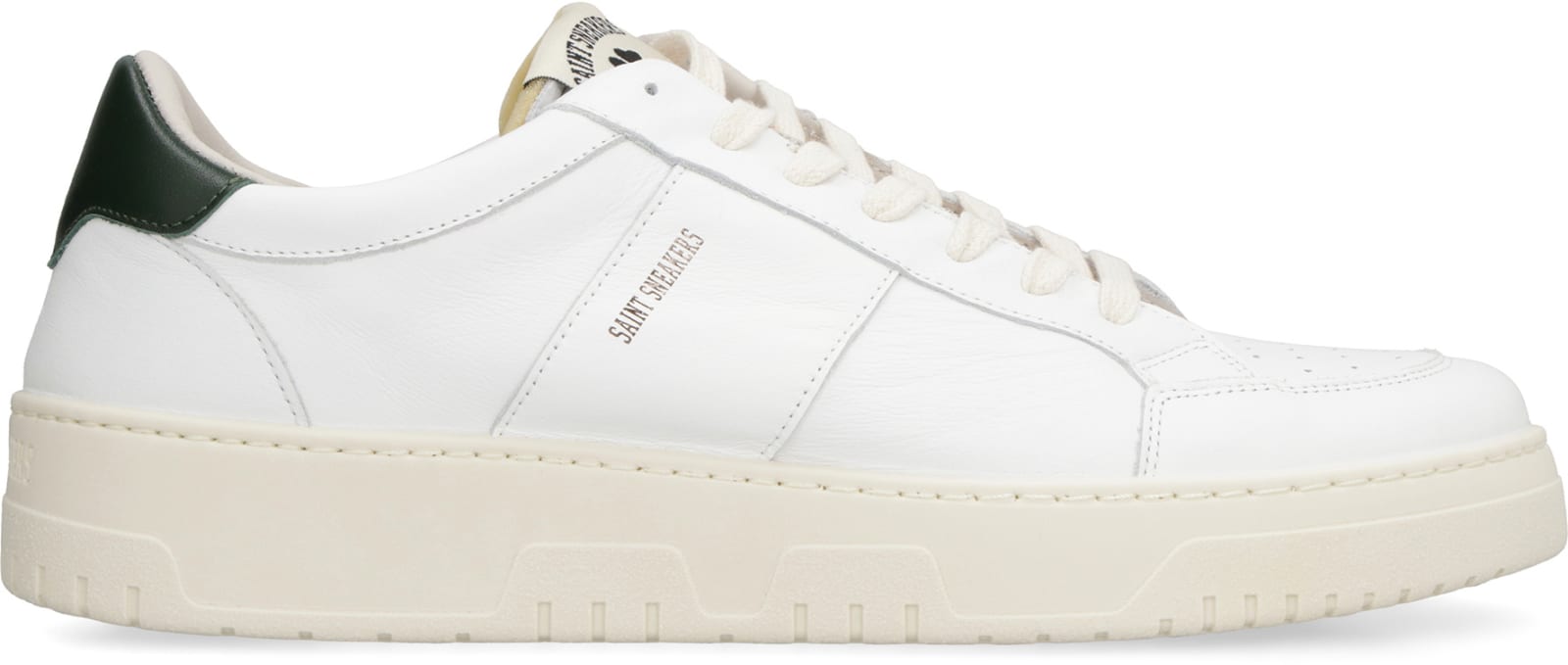 Saint Sneakers Golf Leather Low-top Sneakers In White/green