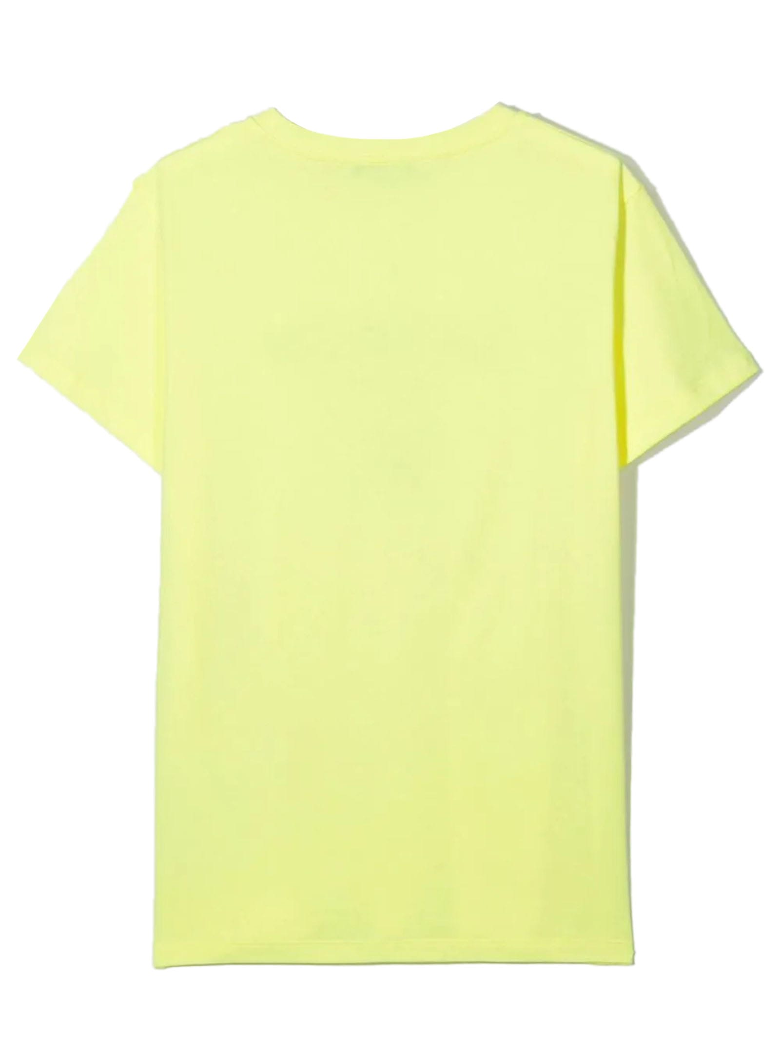 Shop Balmain Yellow Cotton T-shirt In Giallo