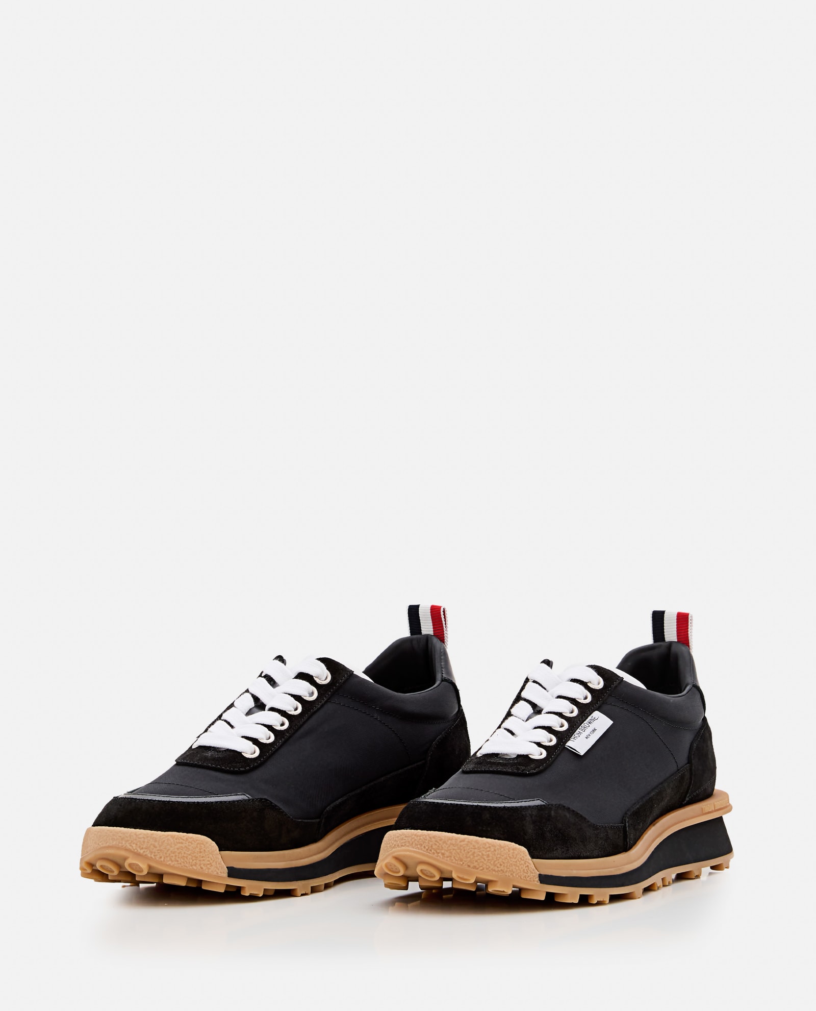 Shop Thom Browne Alumni Trainer In Tech Nylon In Black