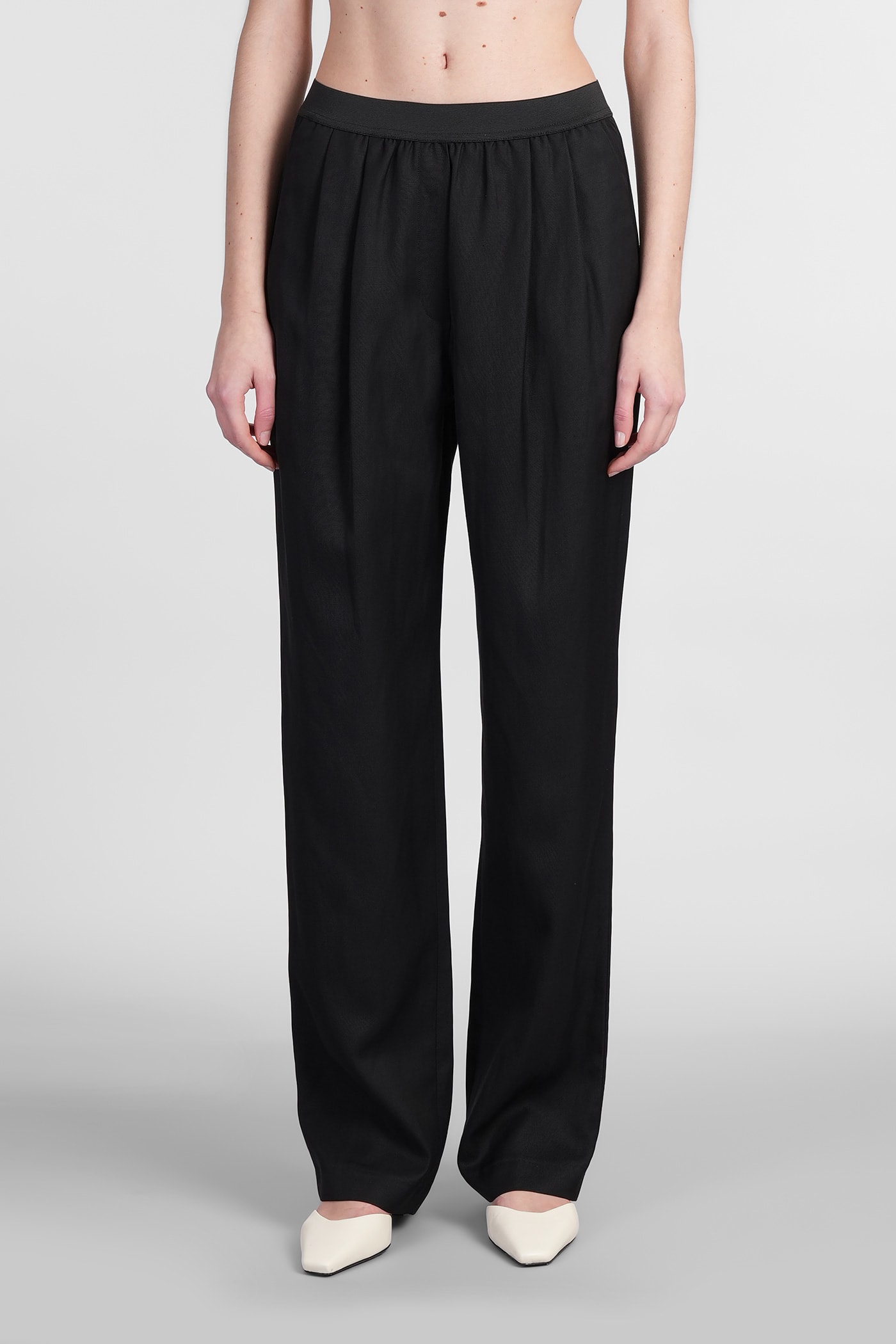 Takaroa Pants In Black Viscose