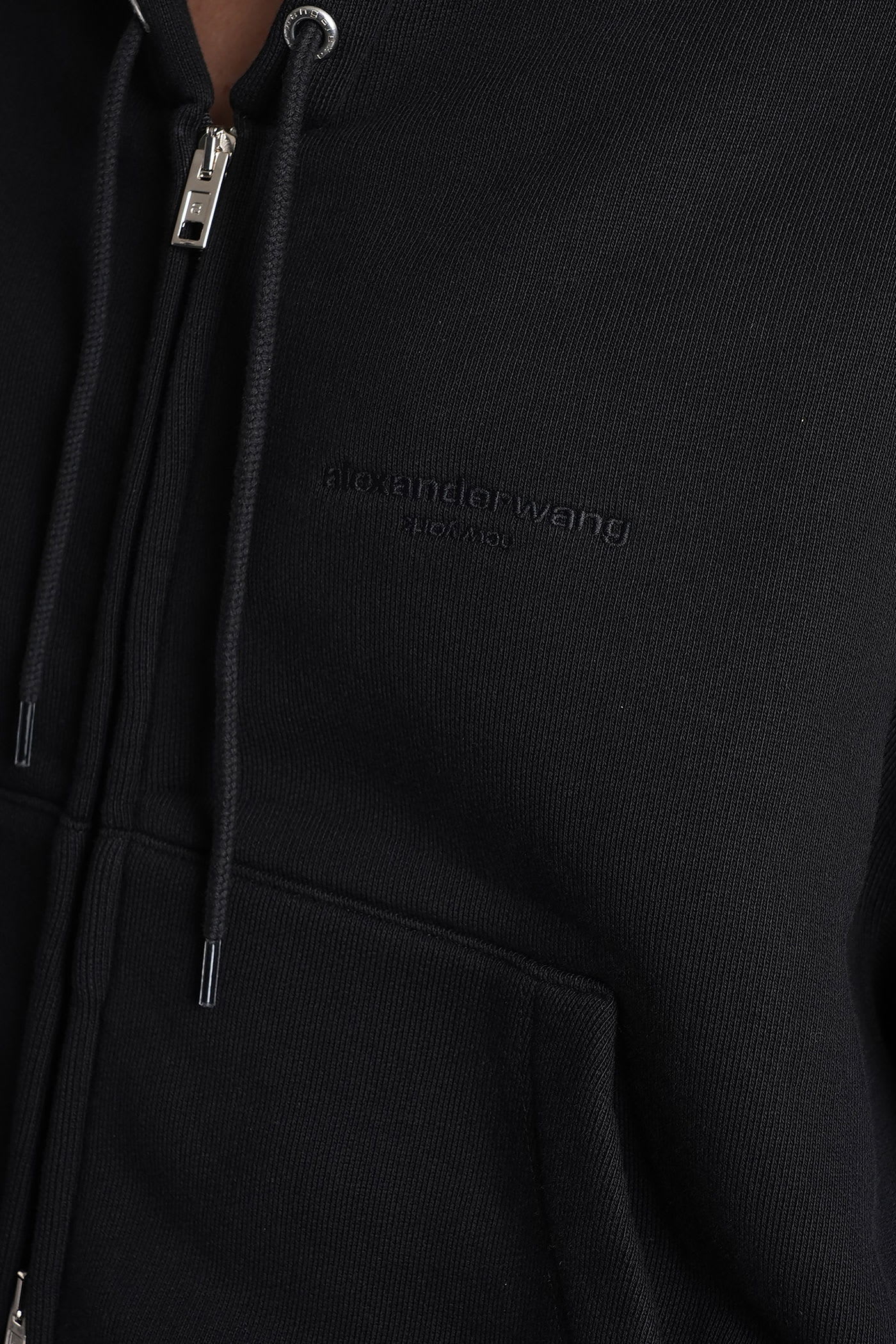 Alexander Wang Sweatshirt In Black Cotton In Black
