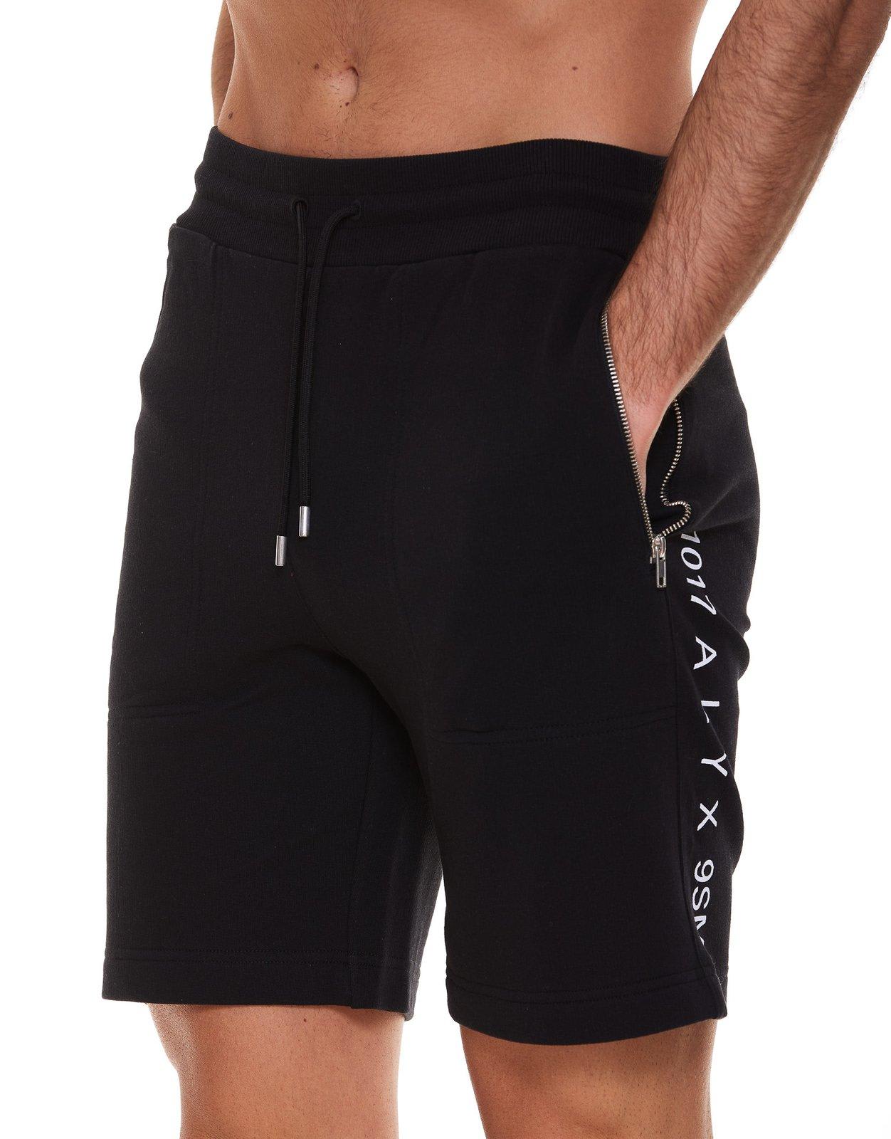 Shop Alyx Logo Printed Drawstring Shorts In Black