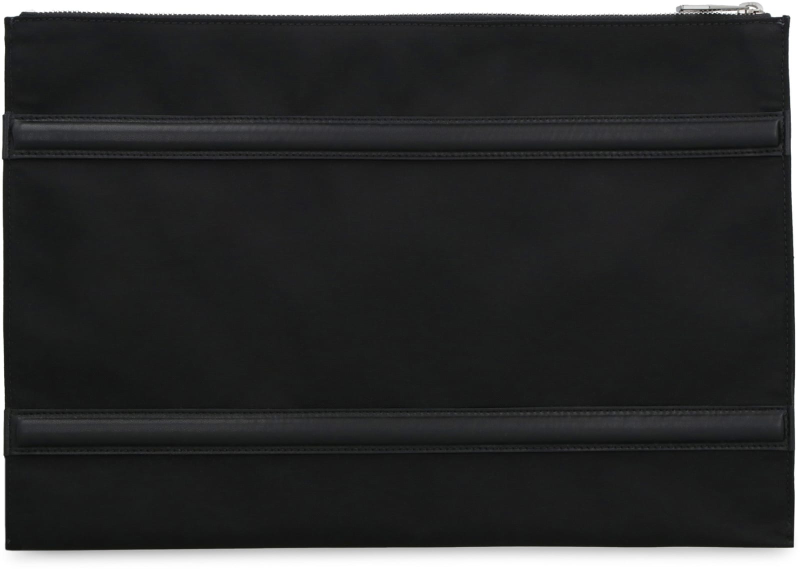 Shop Alexander Mcqueen Harness Nylon Pouch-bag With Logo In Black