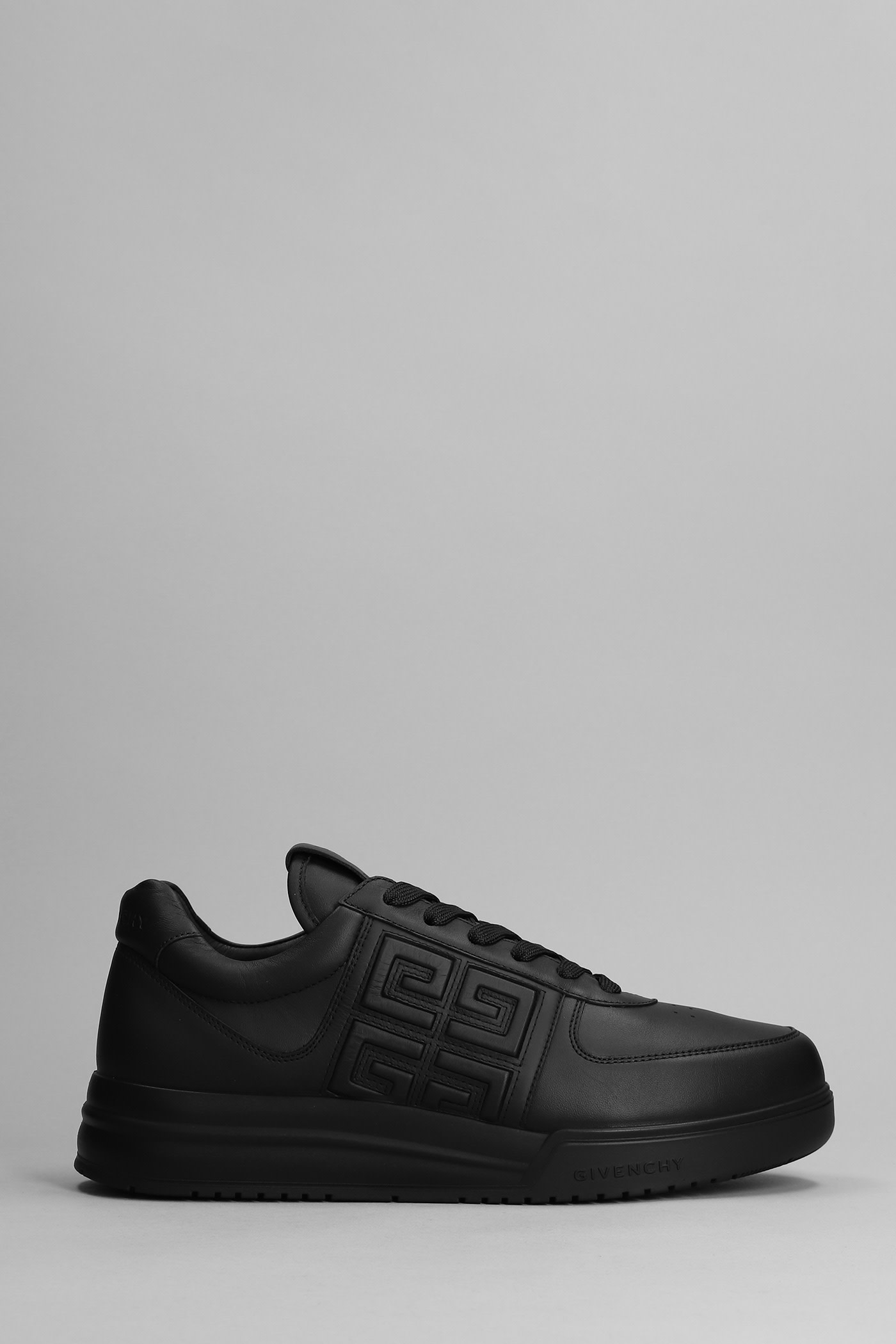 Shop Givenchy G4 Low Sneakers In Black Leather