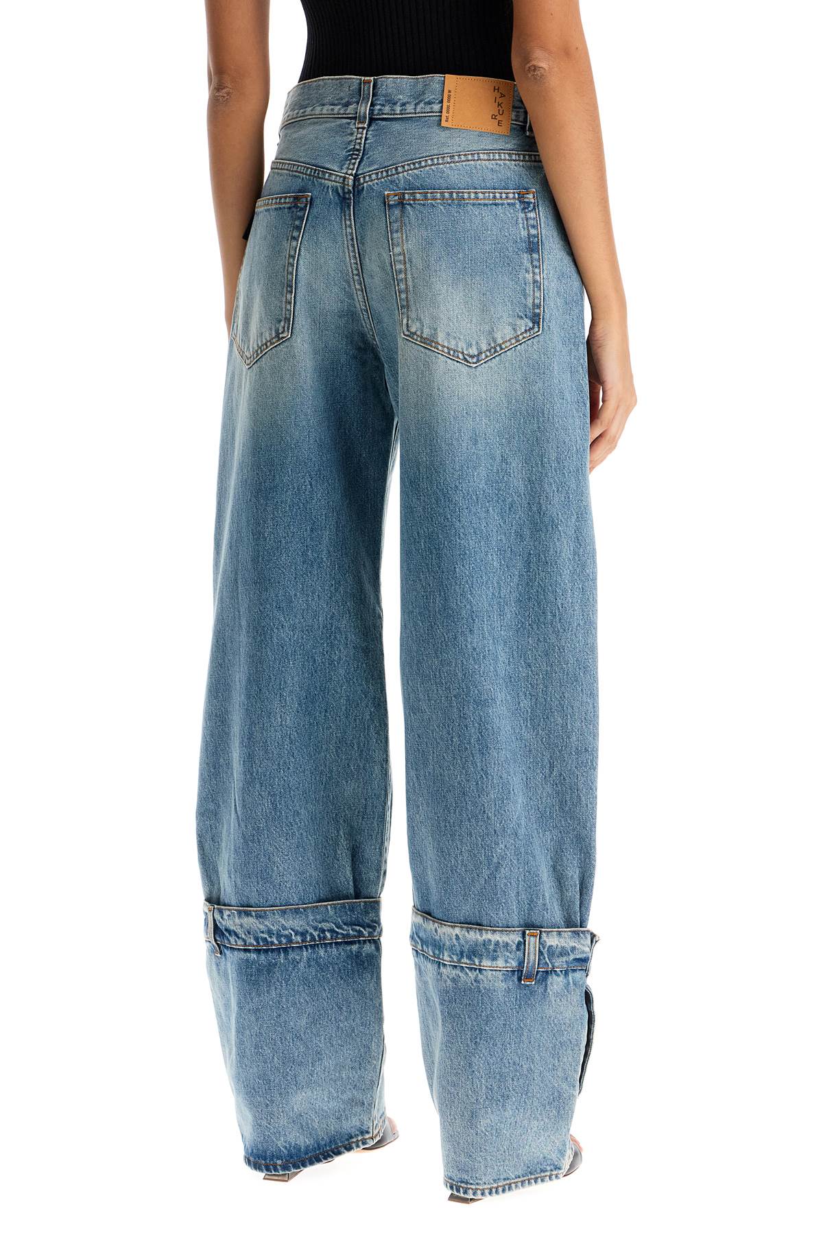 Shop Haikure Wide-legged Hurley Jeans For In Chill Blue (light Blue)