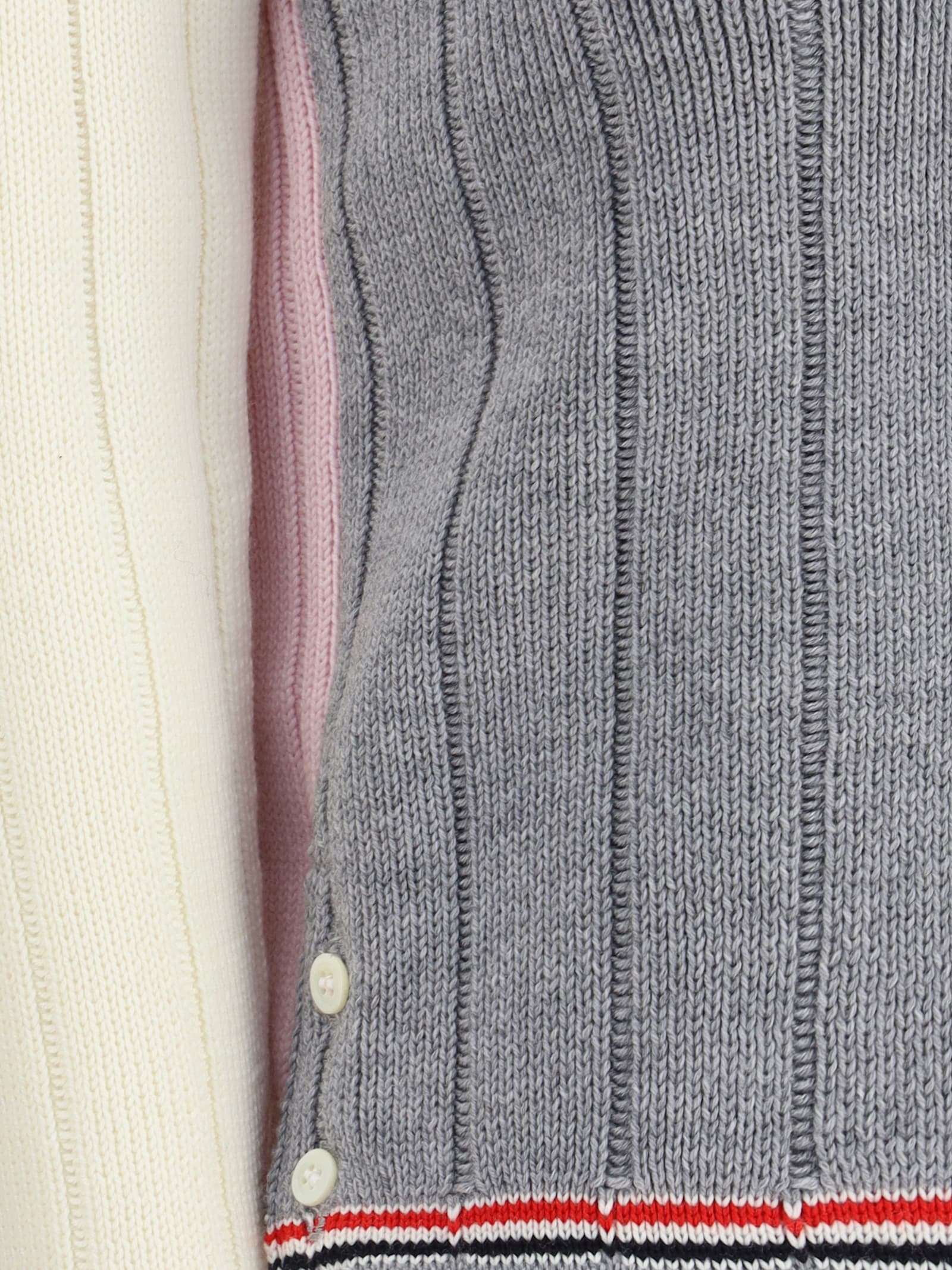 Thom Browne Virgin Wool Sweater In Gray