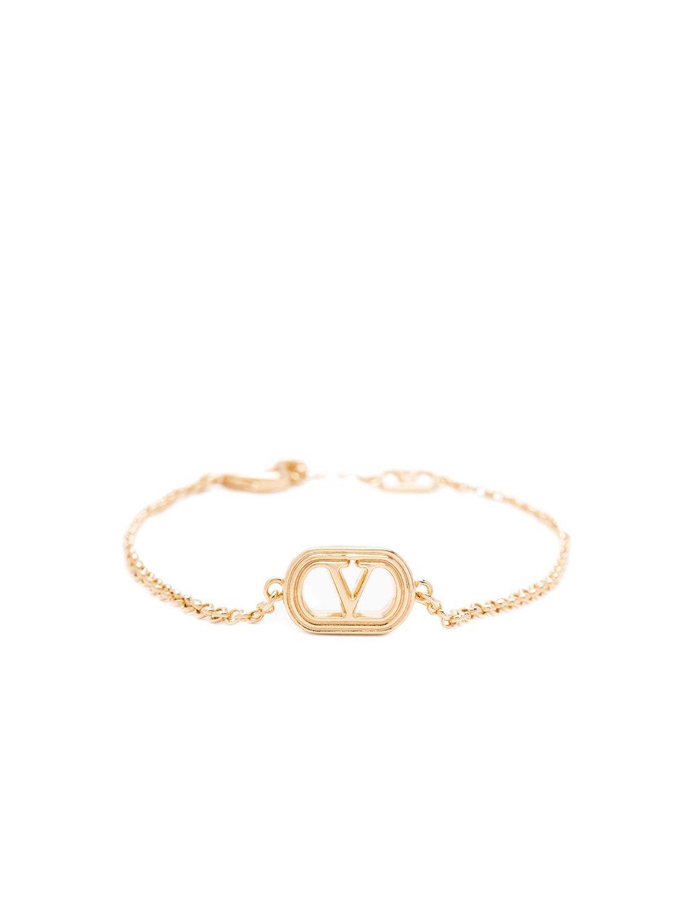 Valentino Versatile Adjustable Chain Link Bracelet In Gold