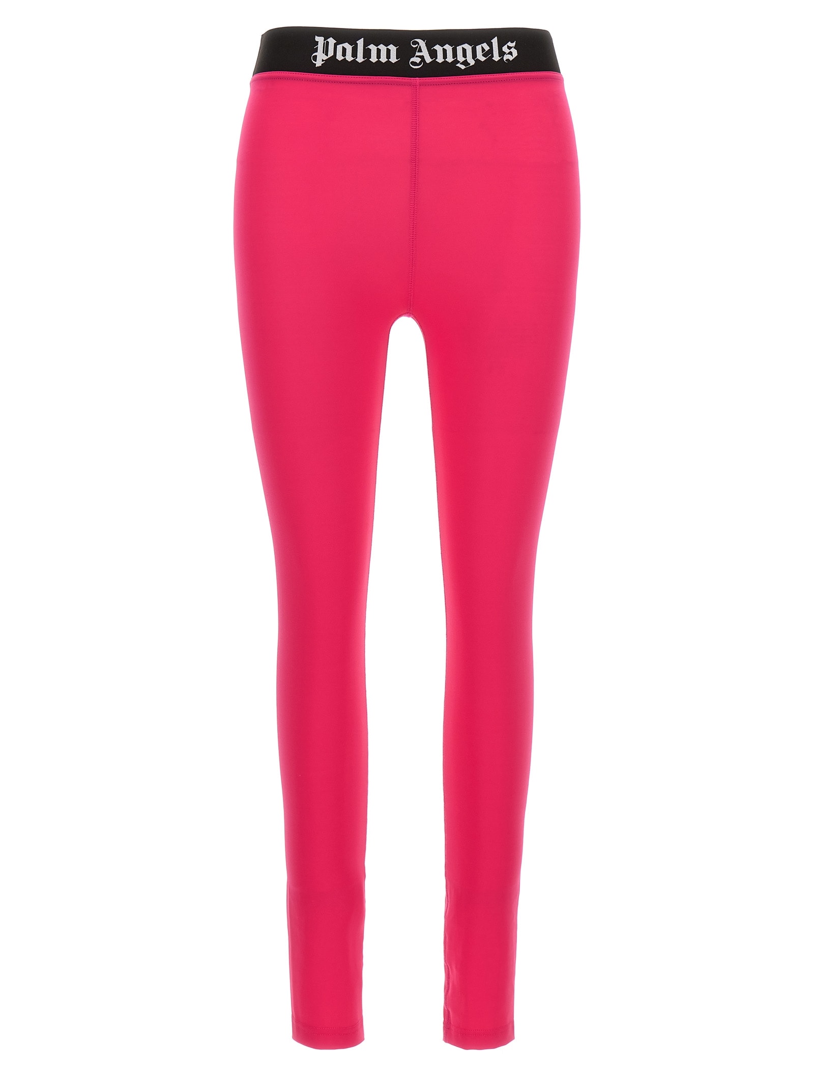 Shop Palm Angels Classic Logo Leggings In Fuchsia