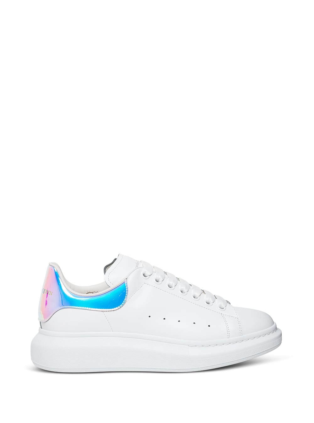 Alexander Mcqueen Mans White Oversize Leather Sneakers