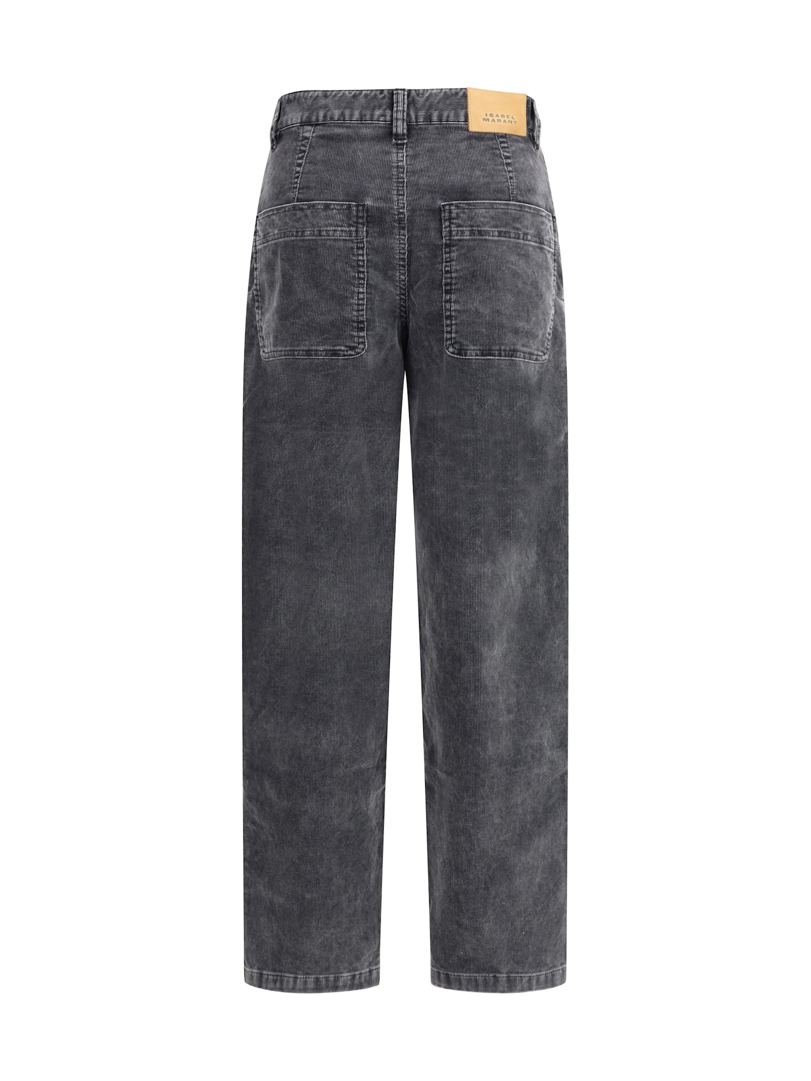 Isabel Marant Étoile Onyta Tapered Corduroy Jeans In Black