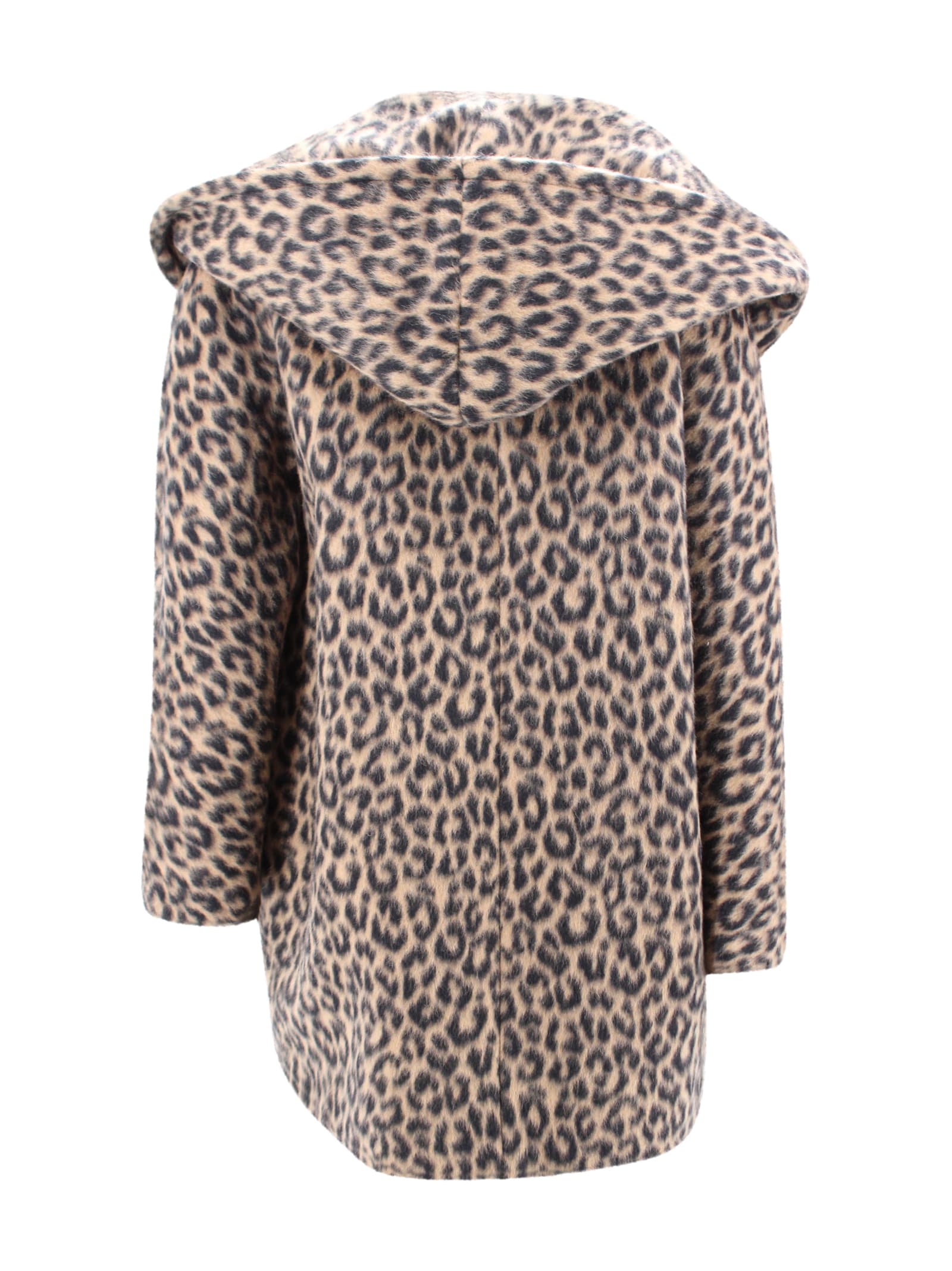 Tagliatore Animal Print Coat In Animal Print